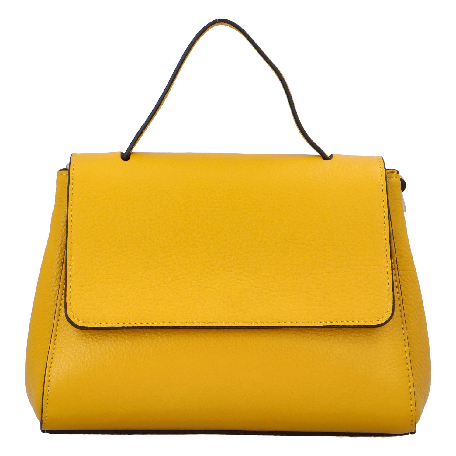 Delami Vera Pelle Trendi kožna torbica za nošenje u ruci, Fatima, žuta