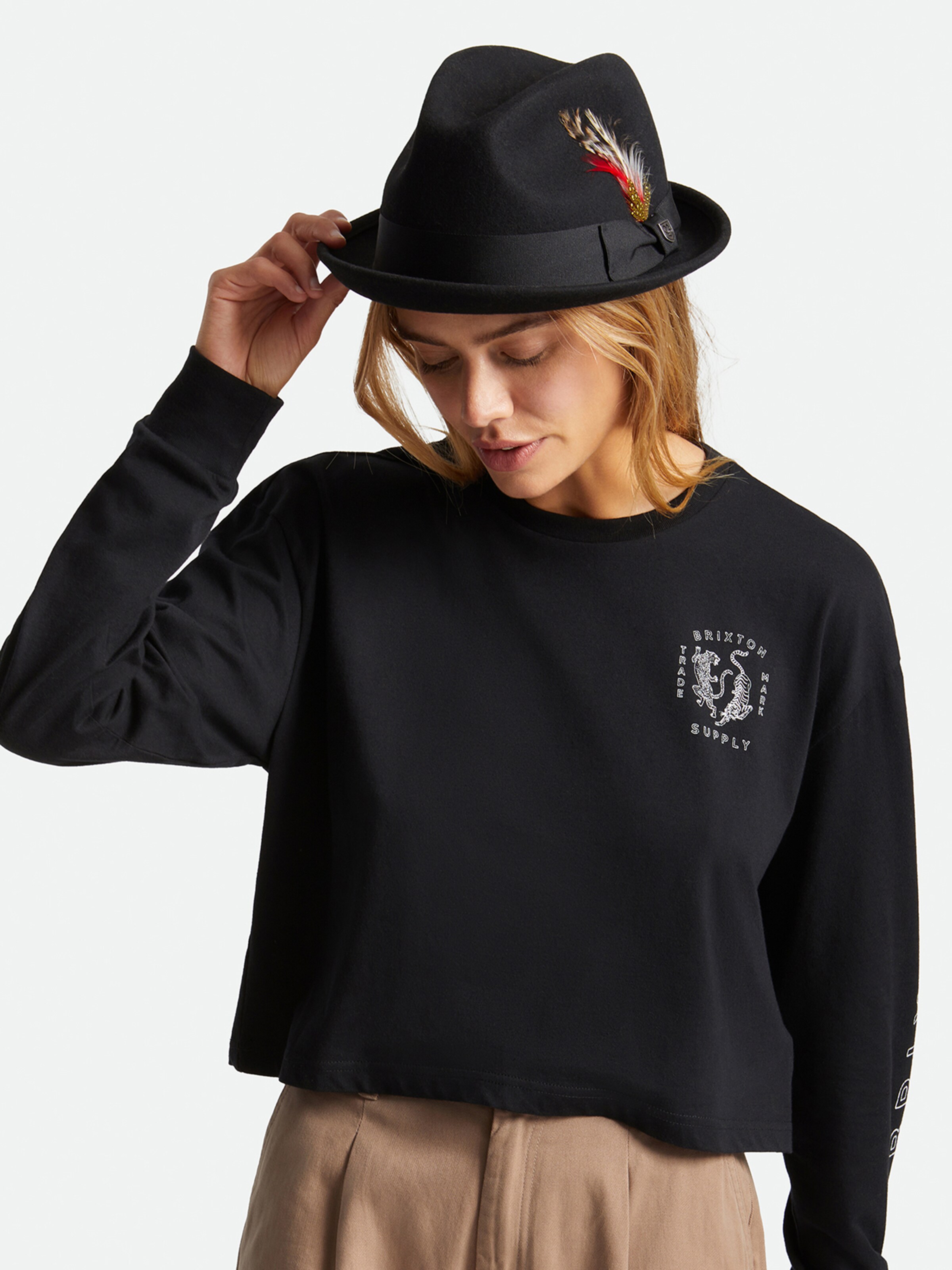 Brixton Šešir 'GAIN' crna