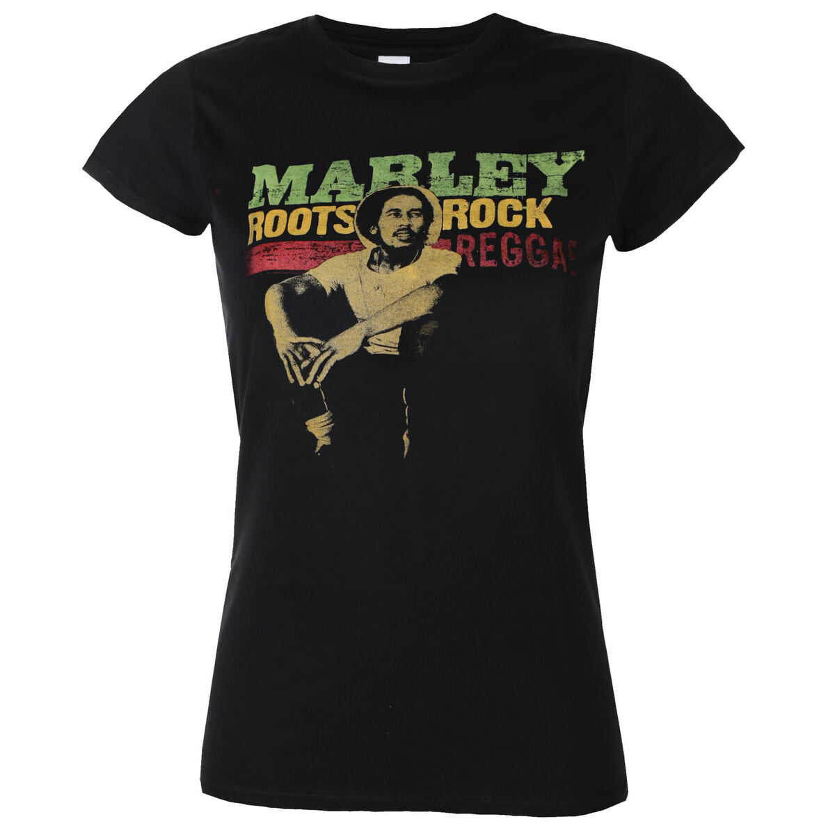 Metalik majica žensko Bob Marley - Roots, Rock, Reggae - ROCK OFF - BMATS17LB