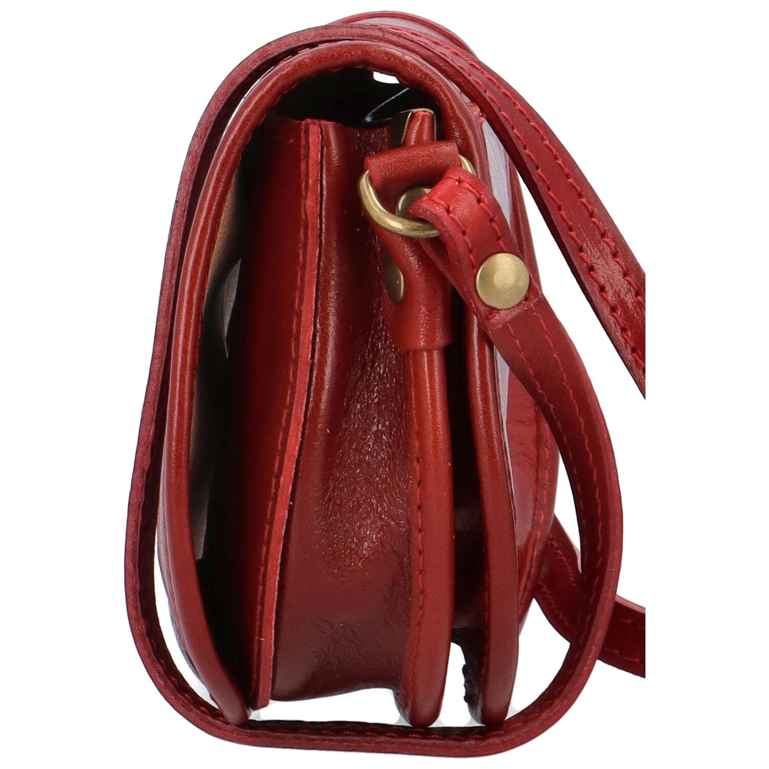 Delami Vera Pelle Mala ženska kožna torbica Lorentii, crvena