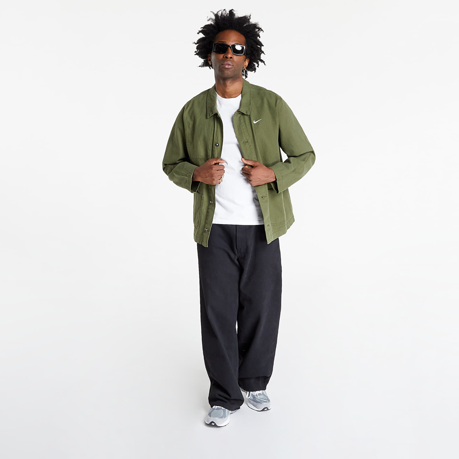 Nike Life Men's Unlined Chore Coat Rough Green/ White - GLAMI.hr