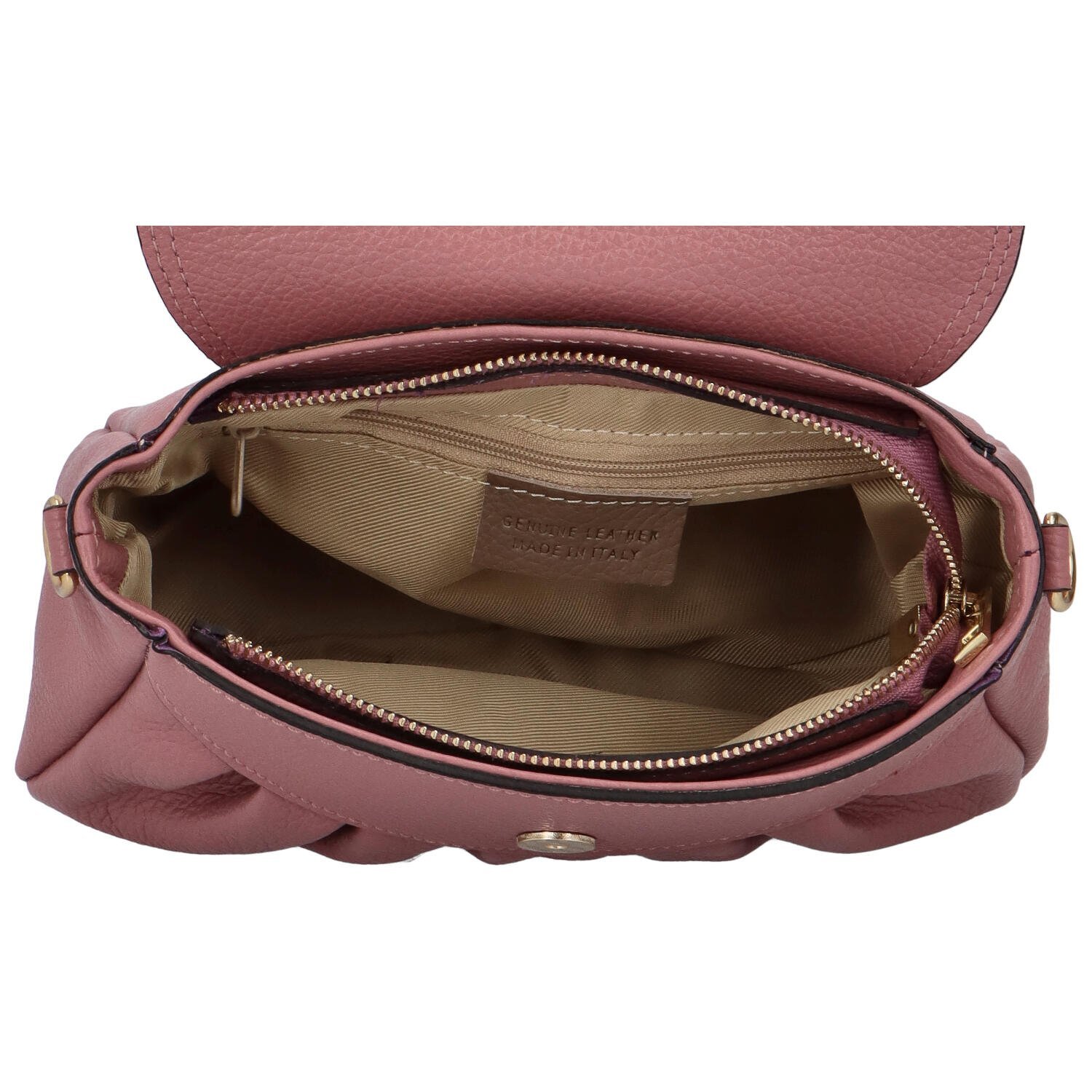 Delami Vera Pelle Luksuzna ženska kožna torbica Alka, antikno ružičasta