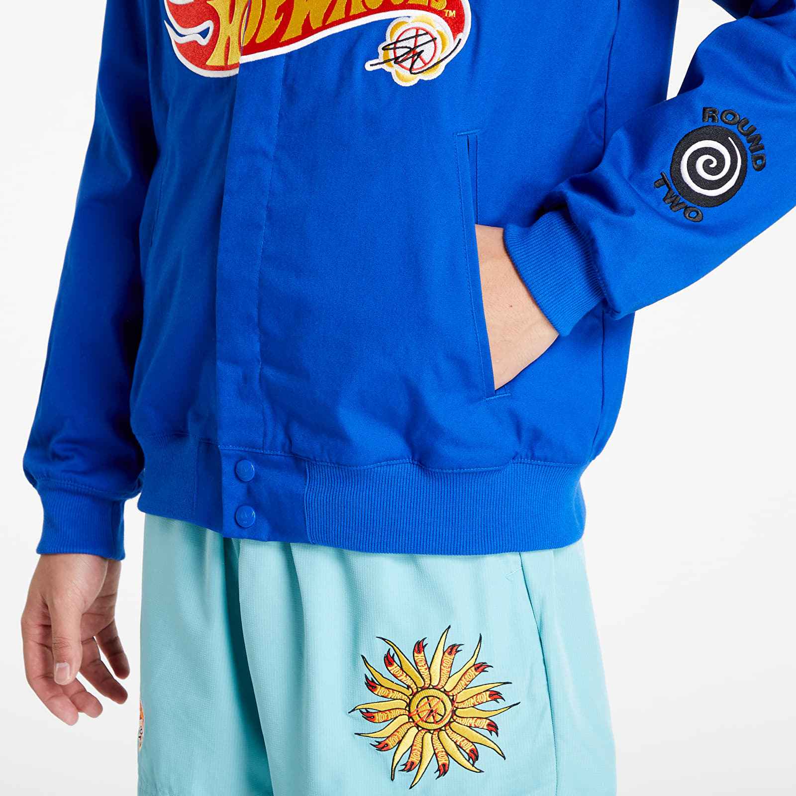 adidas Originals adidas x Sean Wotherspoon x Hot Wheels Race Jacket Power Blue - GLAMI.hr