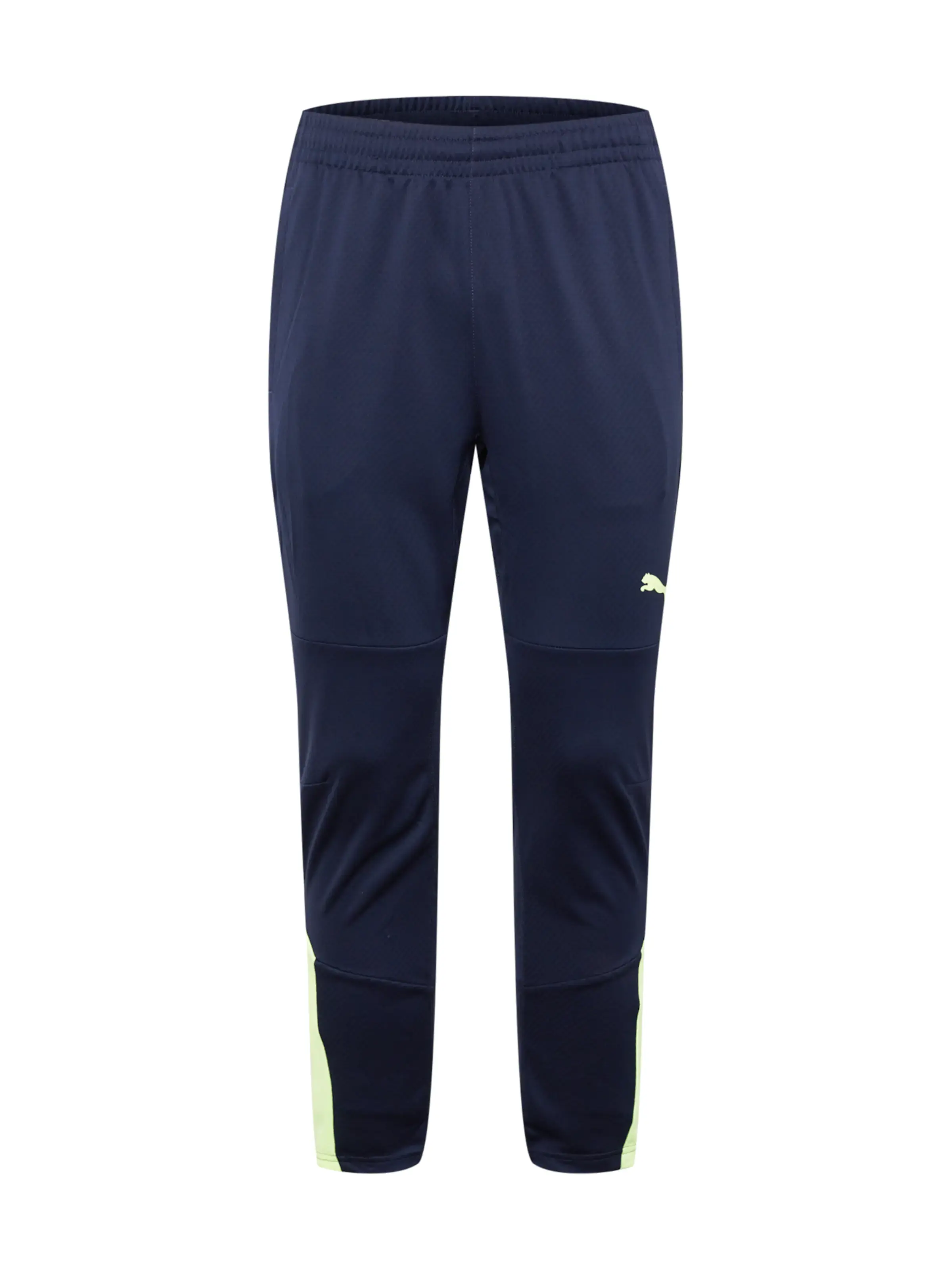 PUMA Sportske hlače tamno plava / neonsko žuta