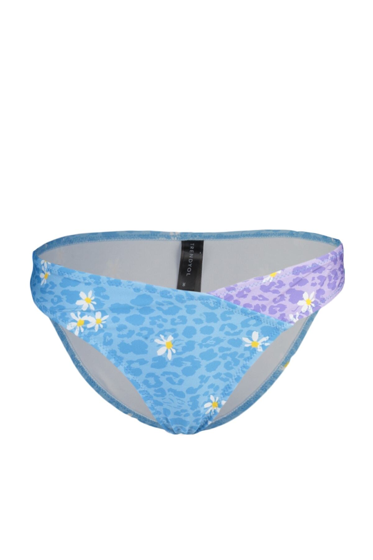 Trendyol cvjetni uzorak boja blok bikini donji dio