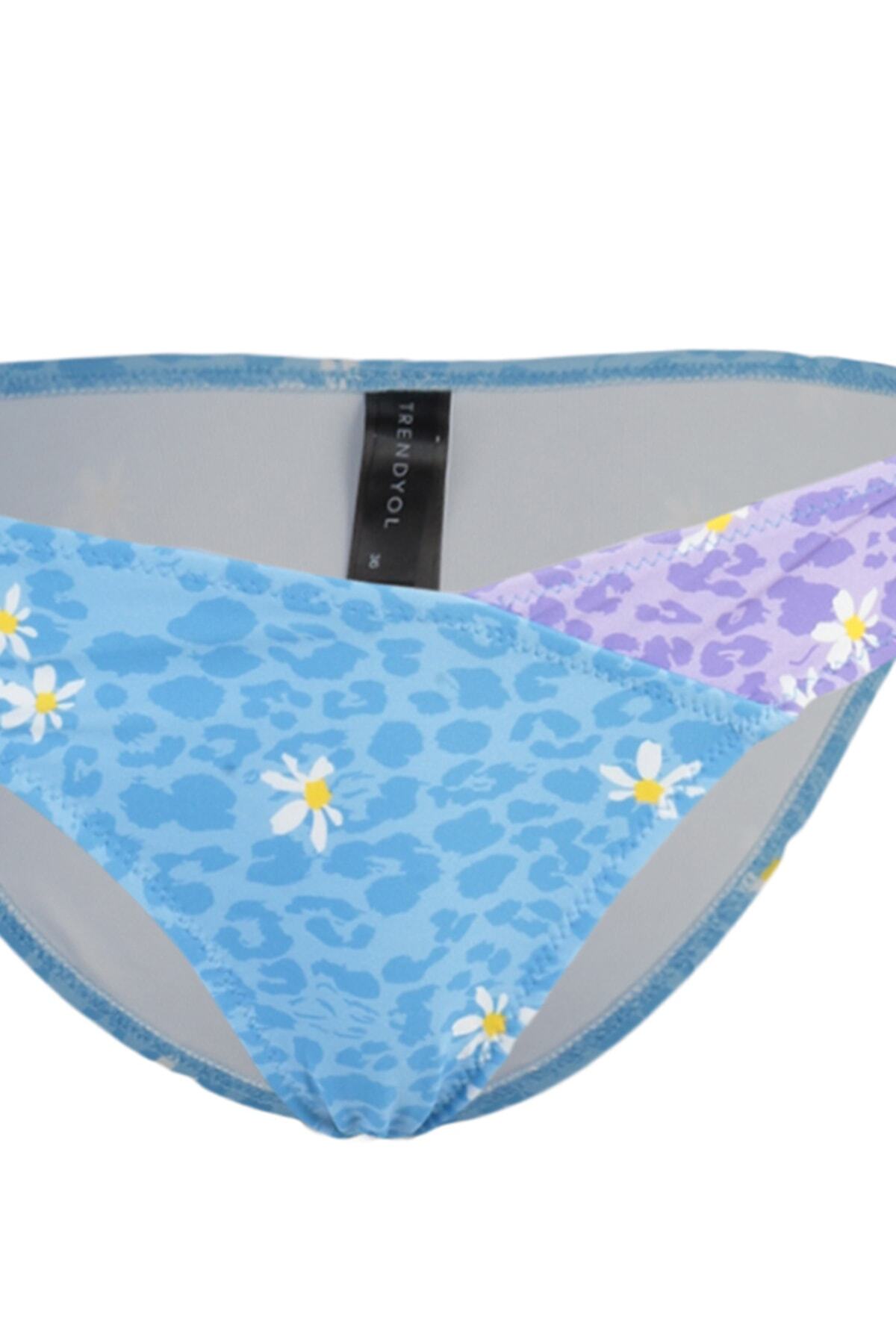 Trendyol cvjetni uzorak boja blok bikini donji dio