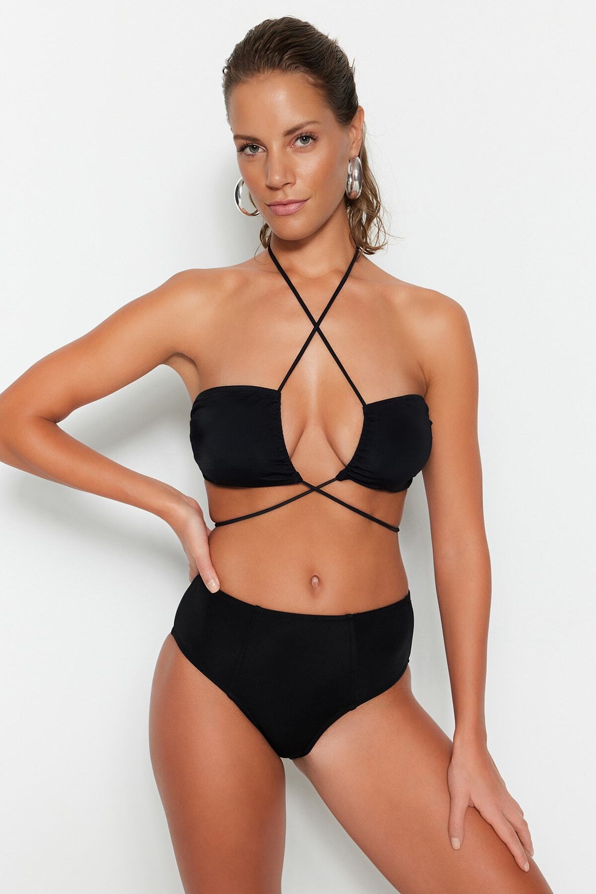 Ženski kupaći kostim - donji dio Trendyol High Waist