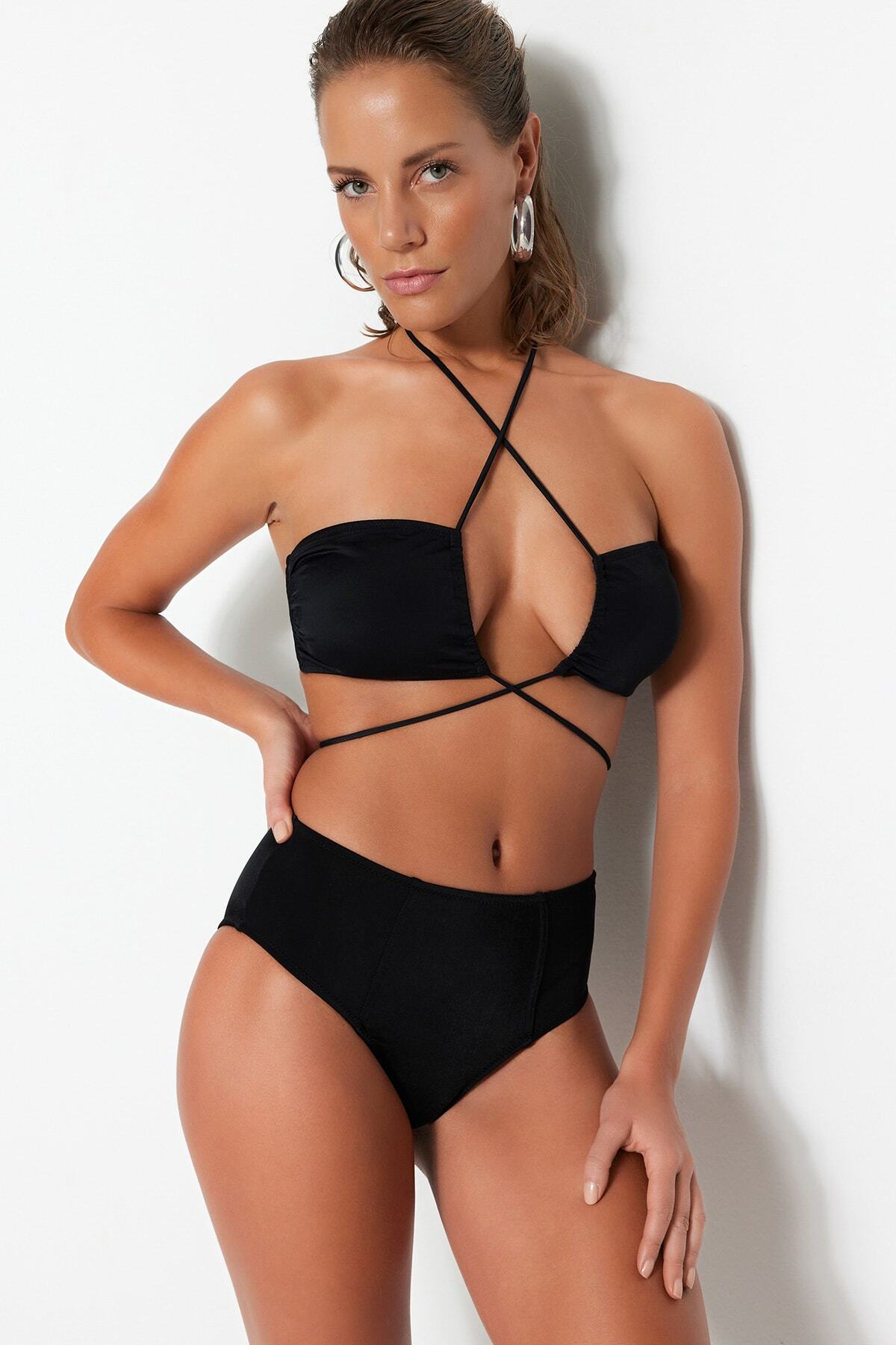 Ženski kupaći kostim - donji dio Trendyol High Waist