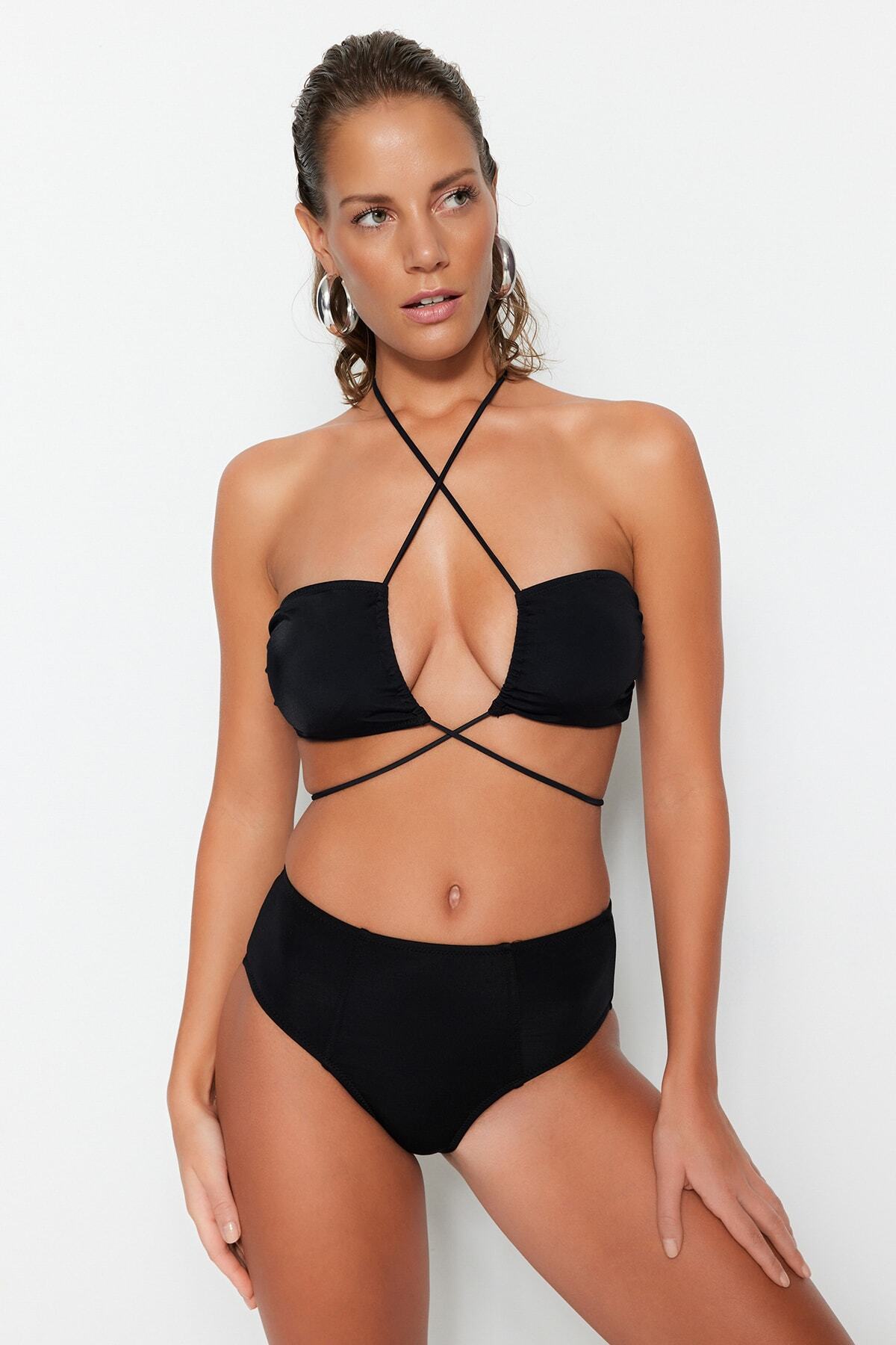 Ženski kupaći kostim - donji dio Trendyol High Waist