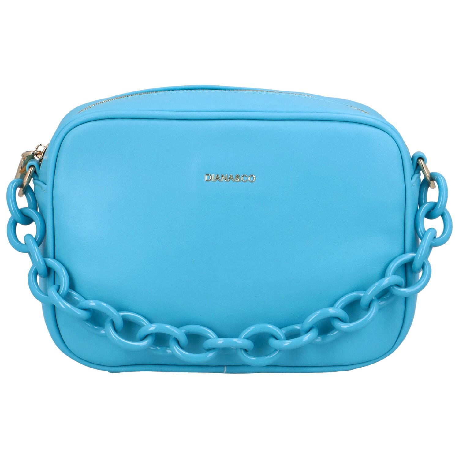 DIANA & CO Elegantna ženska torba preko tijela od umjetne kože Simona, upečatljivo plave boje