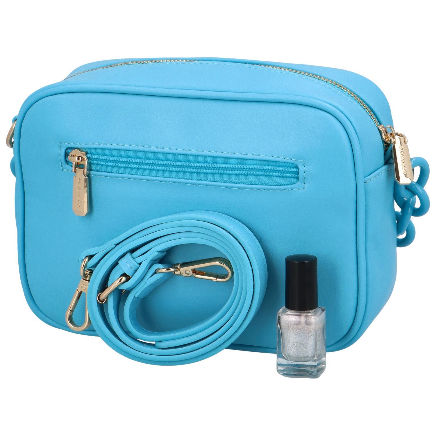 DIANA & CO Elegantna ženska torba preko tijela od umjetne kože Simona, upečatljivo plave boje