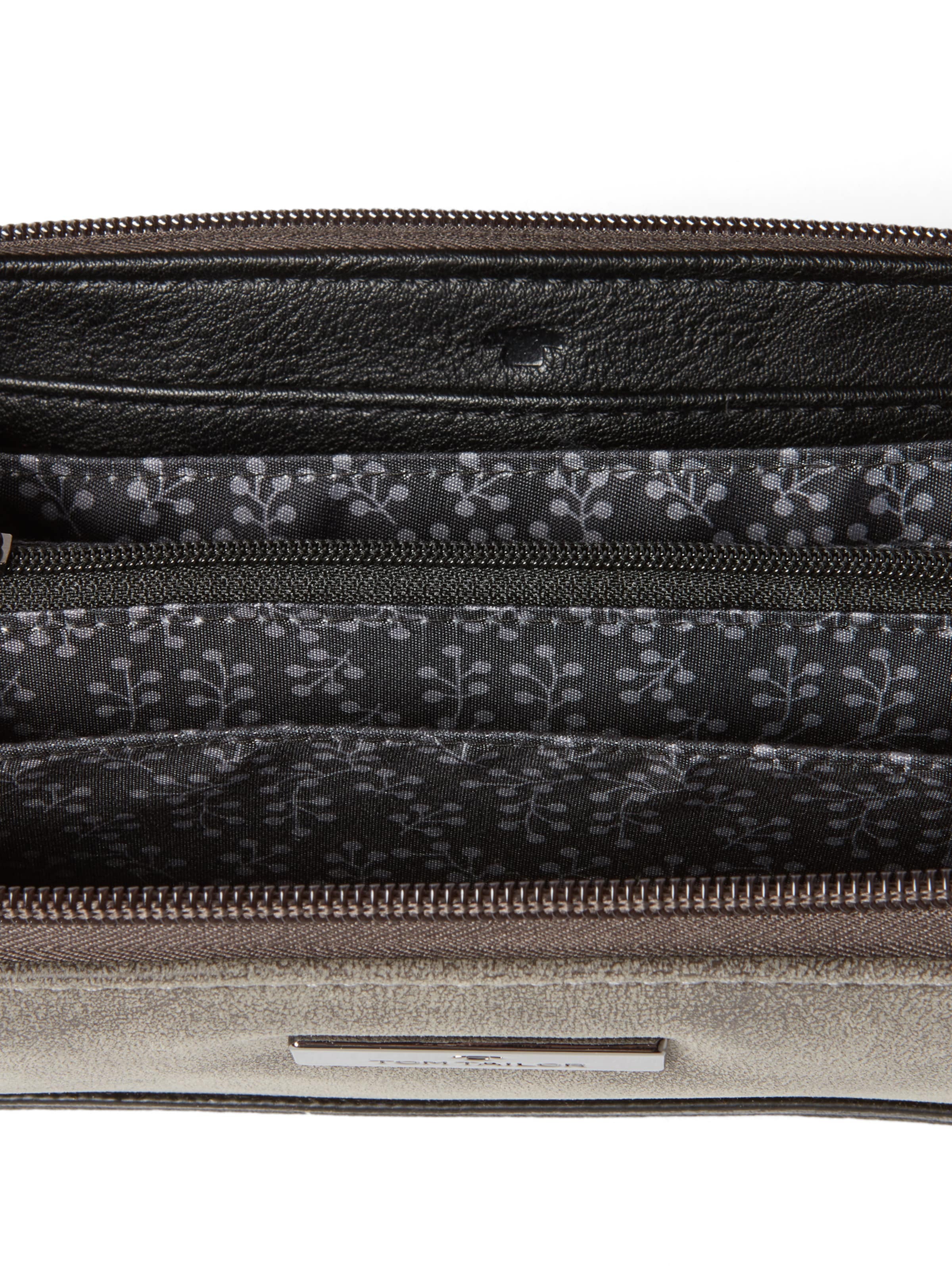 TOM TAILOR Novčanik 'Elin' tamo siva / crna