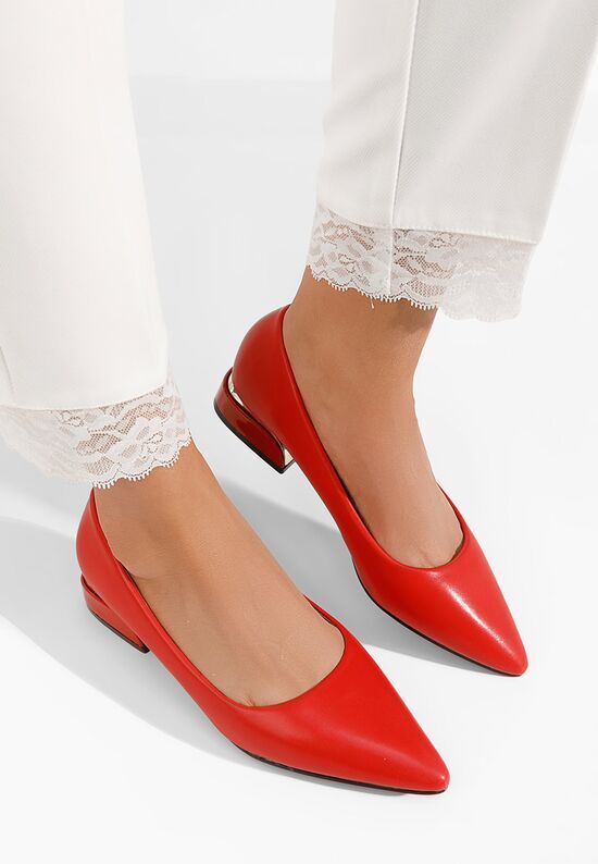 Zapatos Salonke na malu petu Bertesa V2 crveno
