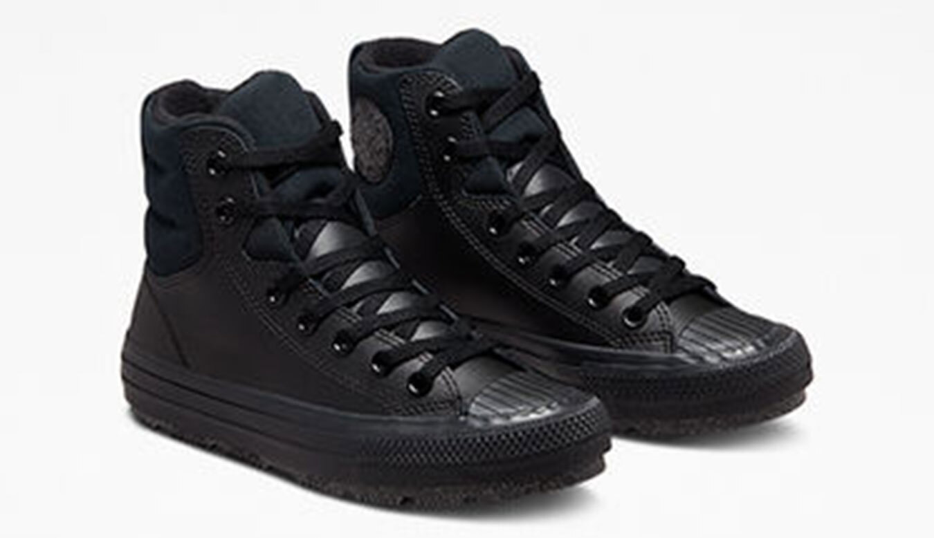 Converse Chuck Taylor All Star Berkshire Boot Leather - Žene - Tenisice Converse - Crno - A01523C