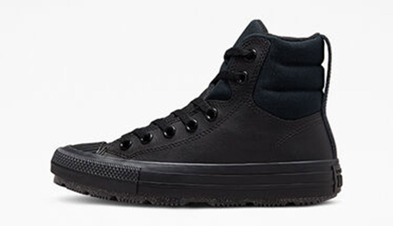 Converse Chuck Taylor All Star Berkshire Boot Leather - Žene - Tenisice Converse - Crno - A01523C