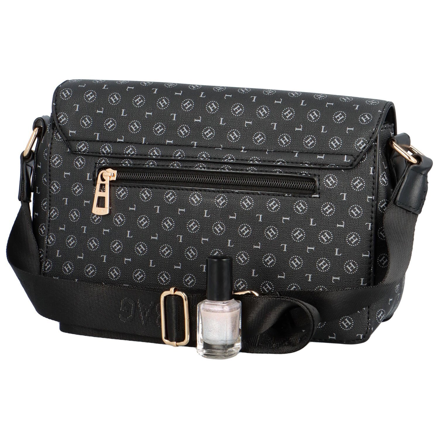 L&H Trendi ženska torba preko tijela, od umjetne kože, Ceceeli, crna