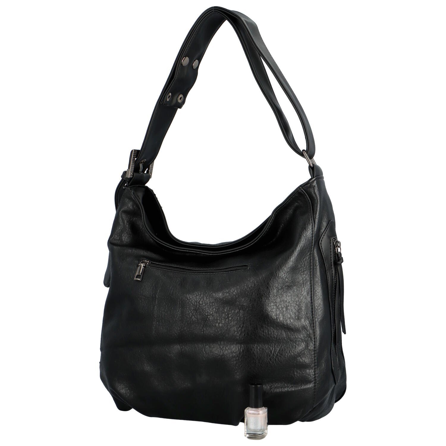 Romina & Co. Bags Elegantna ženska kožna torbica Debrasa, crna