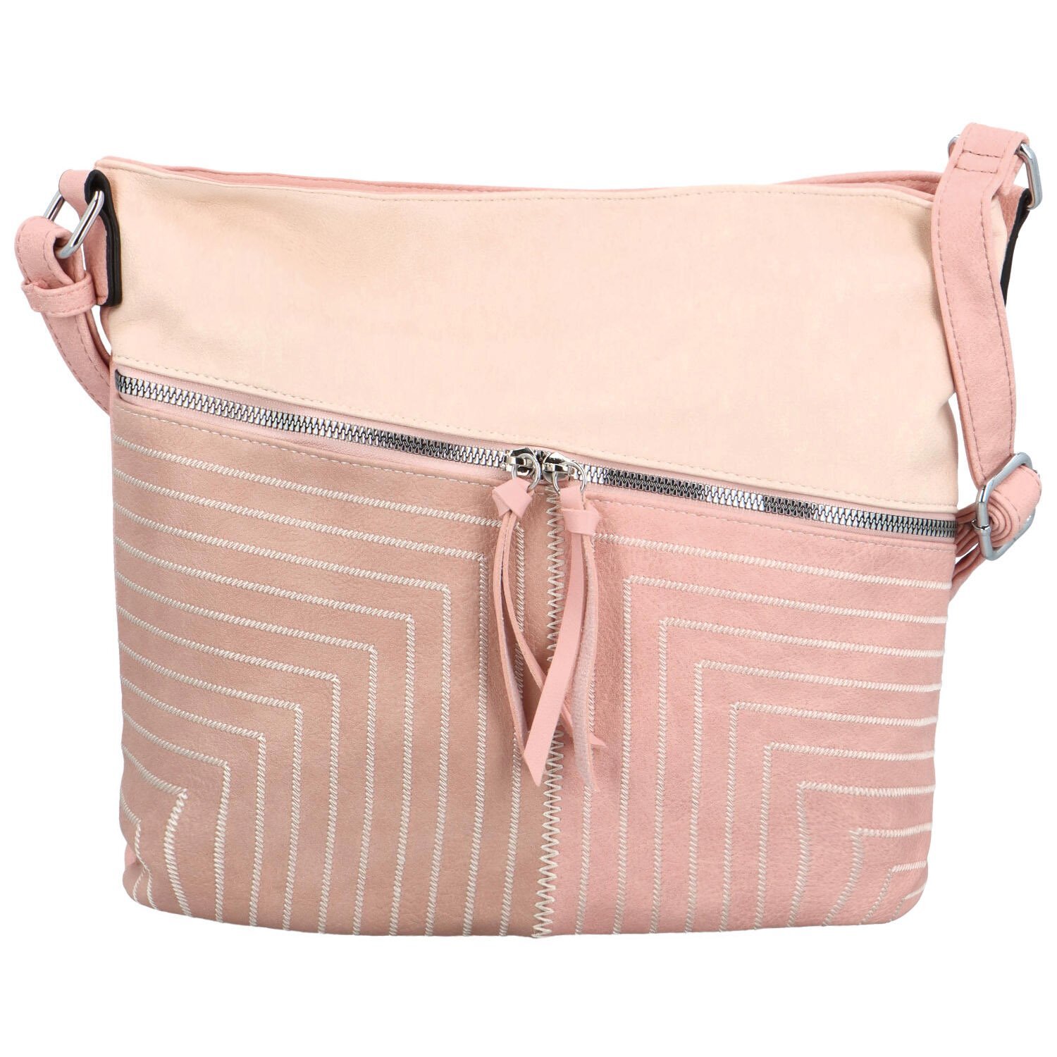 Firenze Moderna ženska torbica od umjetne kože preko tijela Gelaida, ružičaste boje