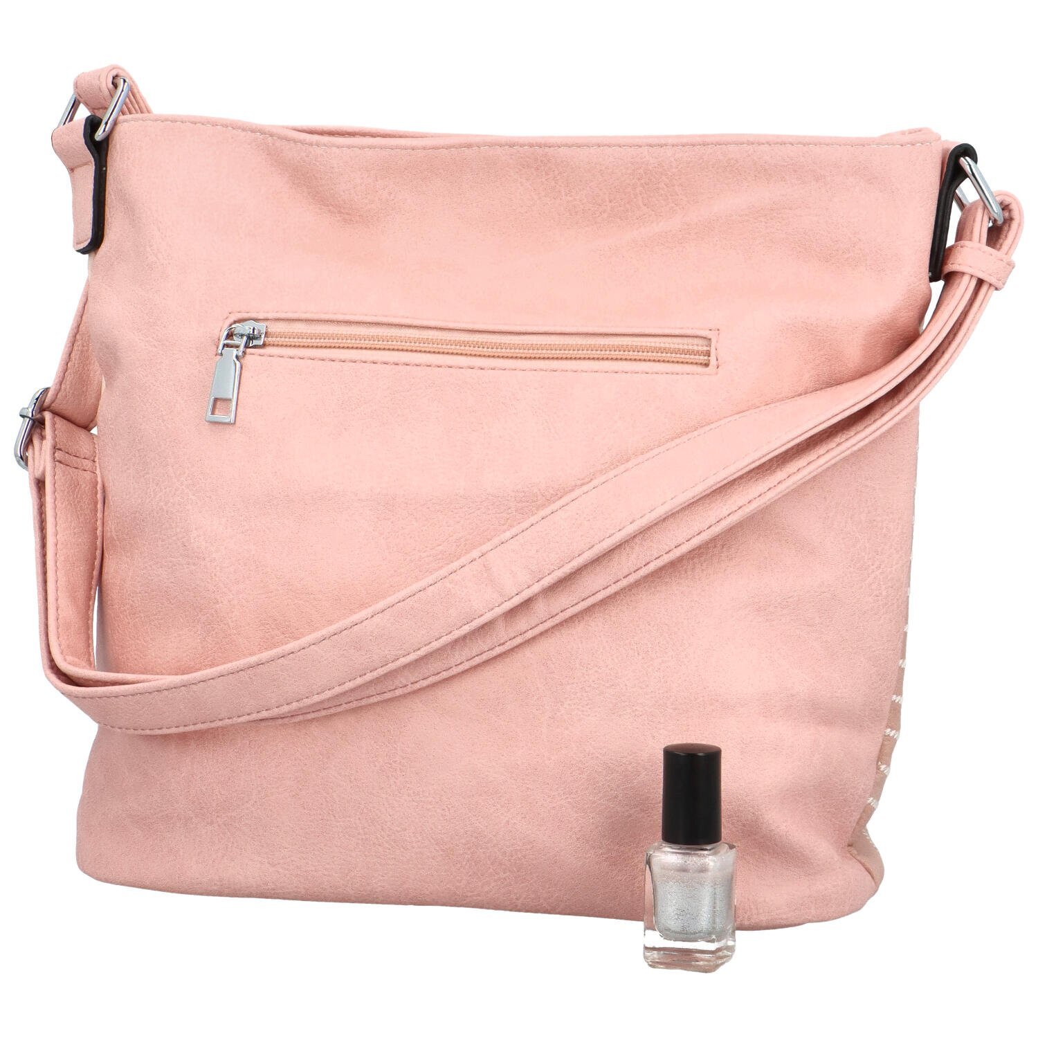 Firenze Moderna ženska torbica od umjetne kože preko tijela Gelaida, ružičaste boje