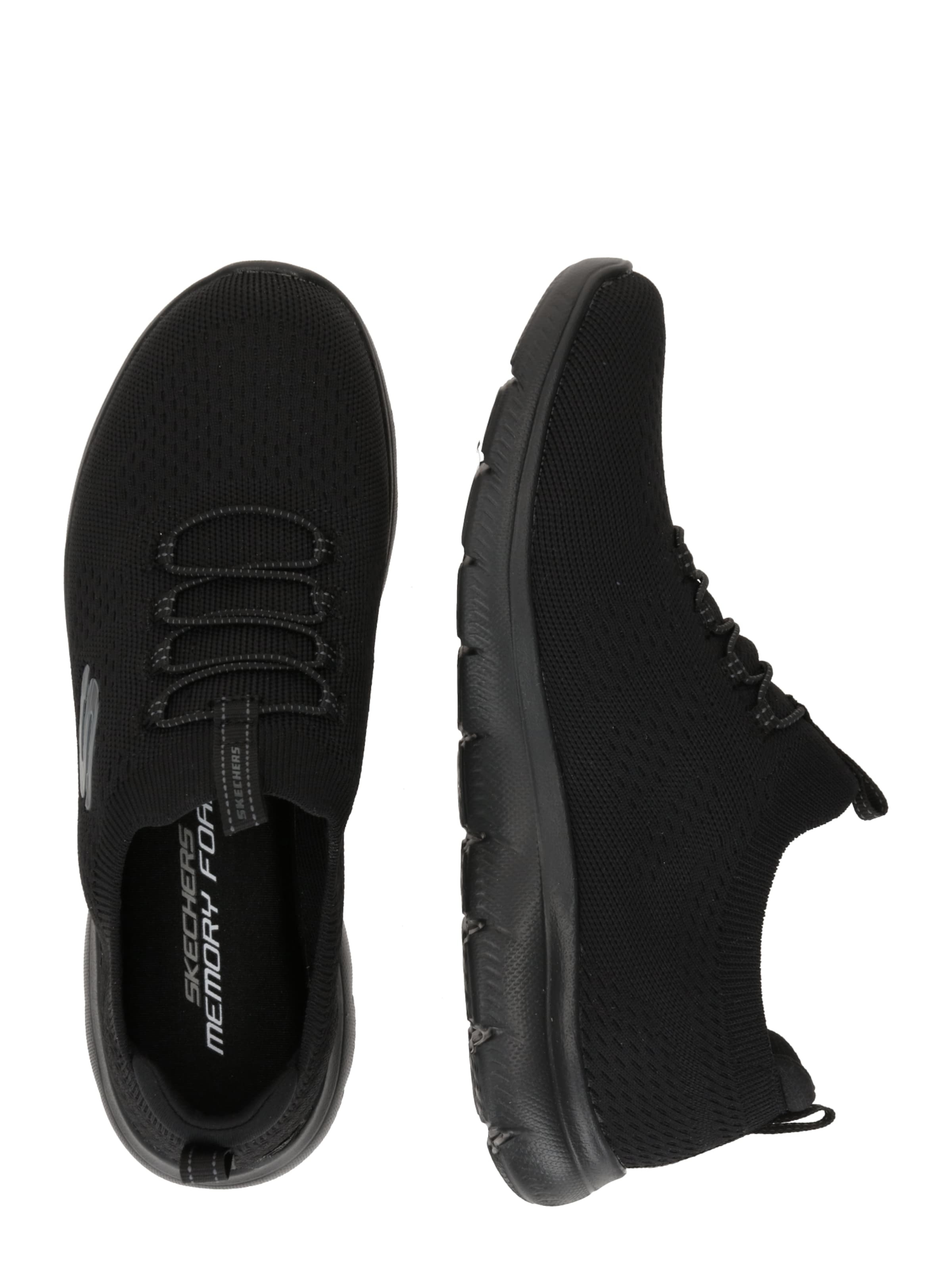 SKECHERS Slip On tenisice 'Summits' tamo siva / crna