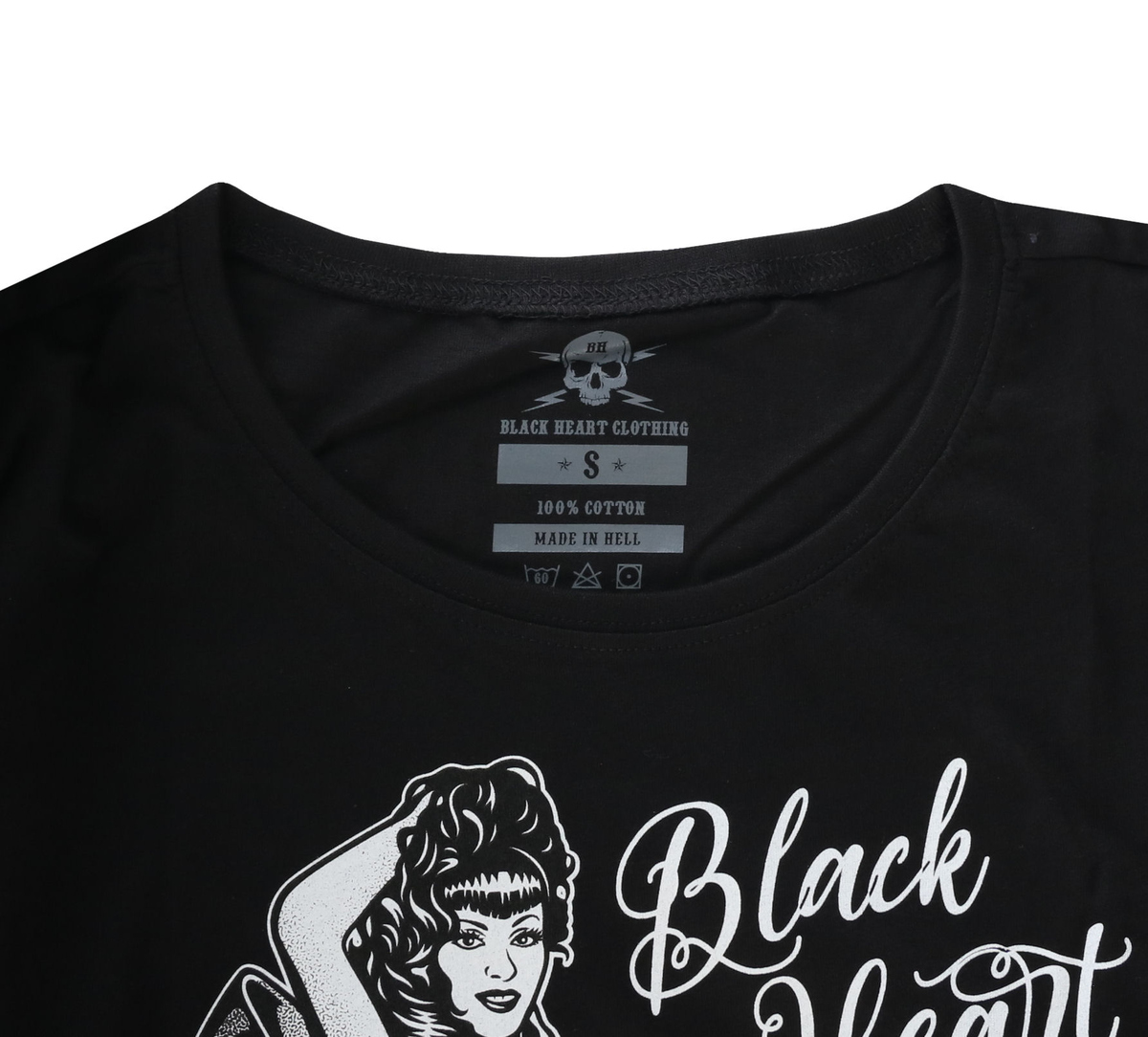 Ulična majica žensko - FETISH EXT - BLACK HEART - 12927