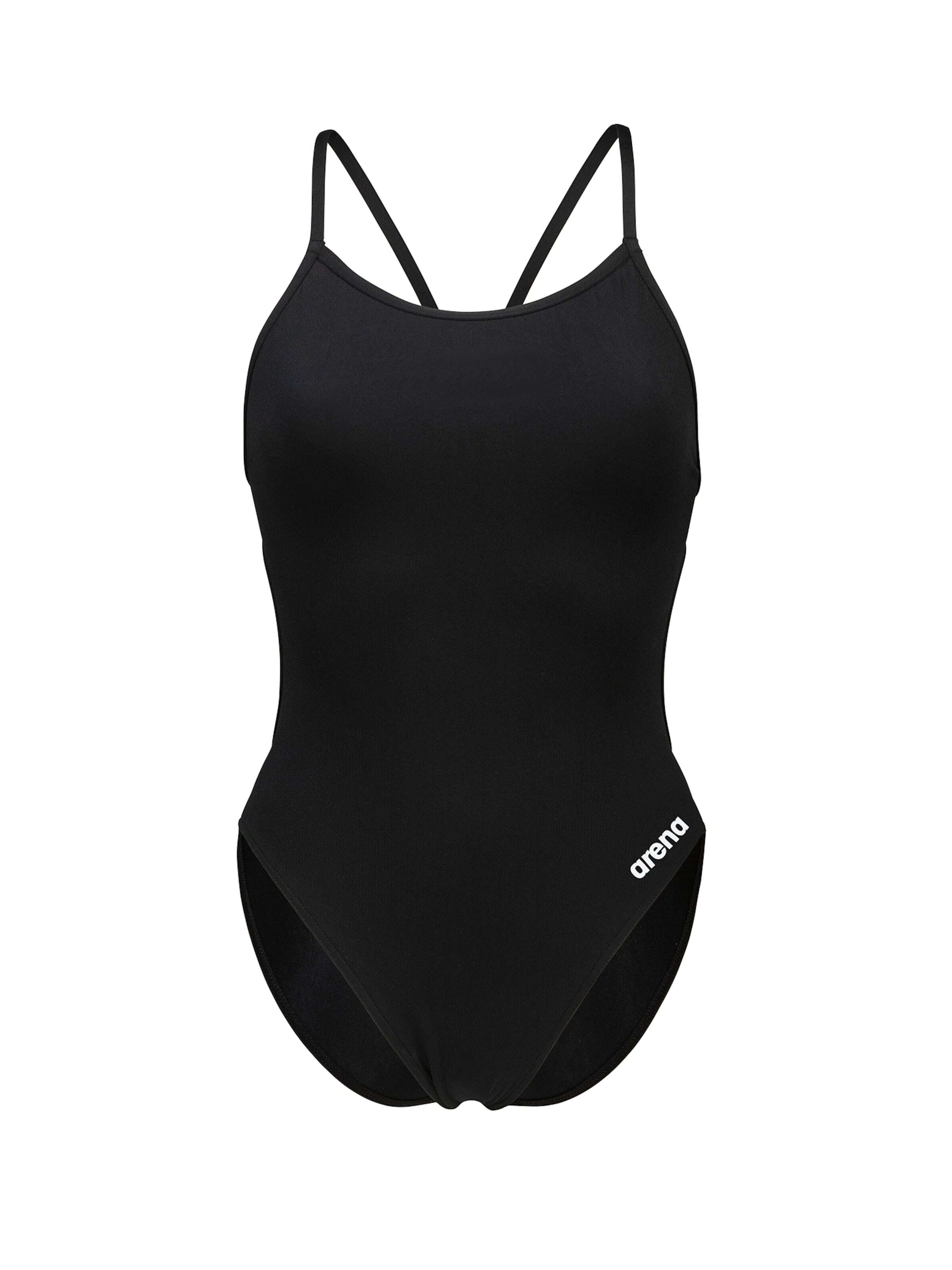 ARENA Jednodijelni kupaći kostim 'LACE BACK SOLID' crna