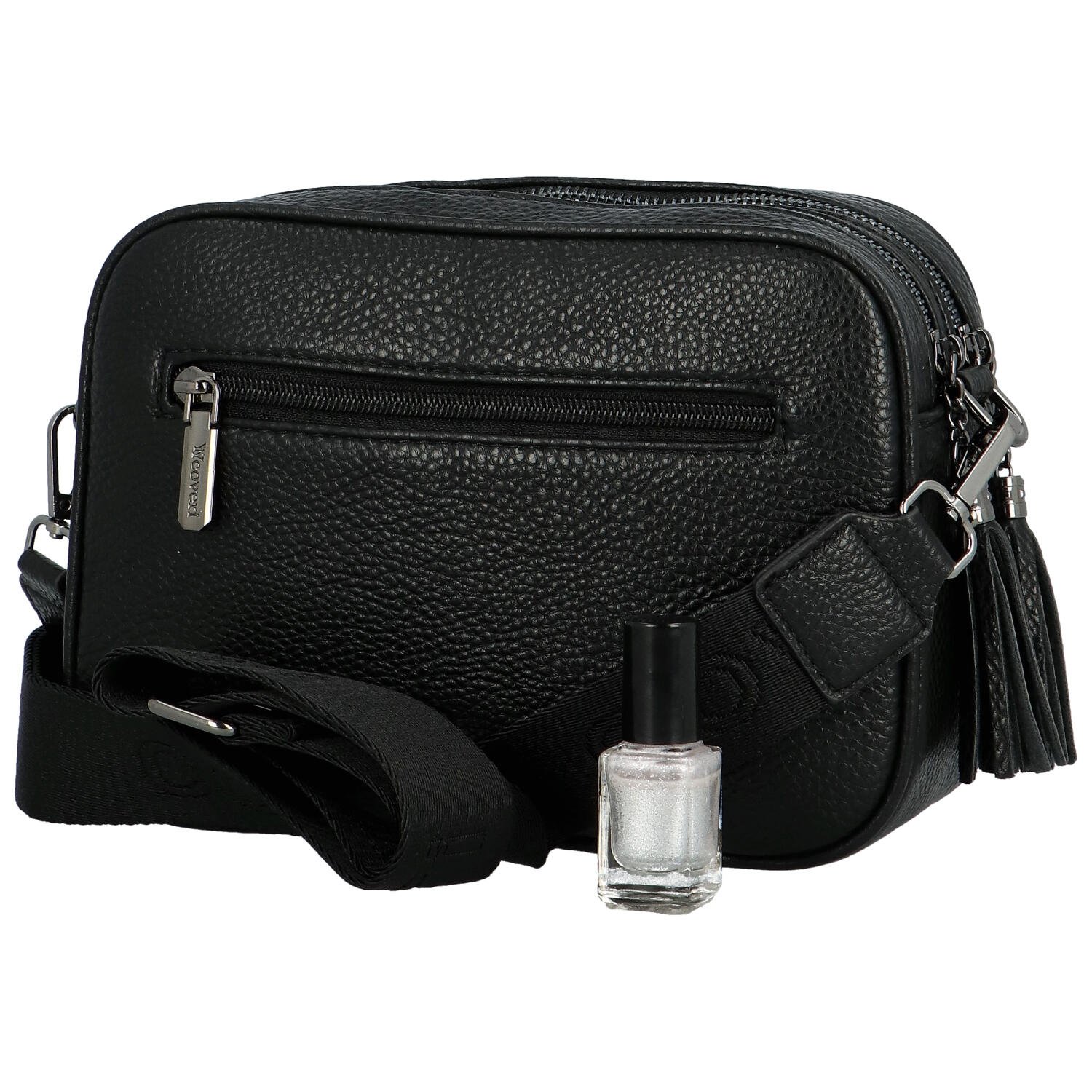 Coveri Moderna mala ženska torba preko tijela od umjetne kože Kirikay, crna