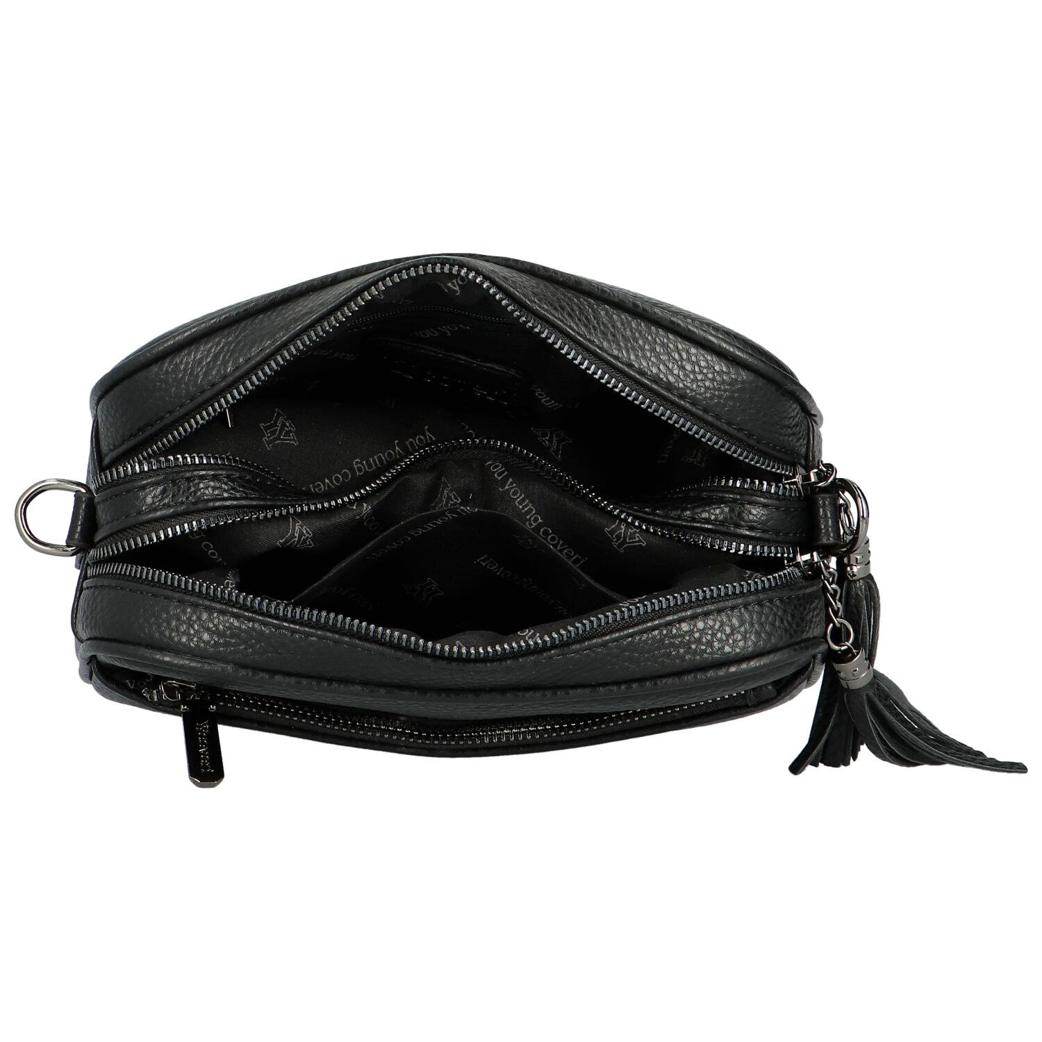 Coveri Moderna mala ženska torba preko tijela od umjetne kože Kirikay, crna