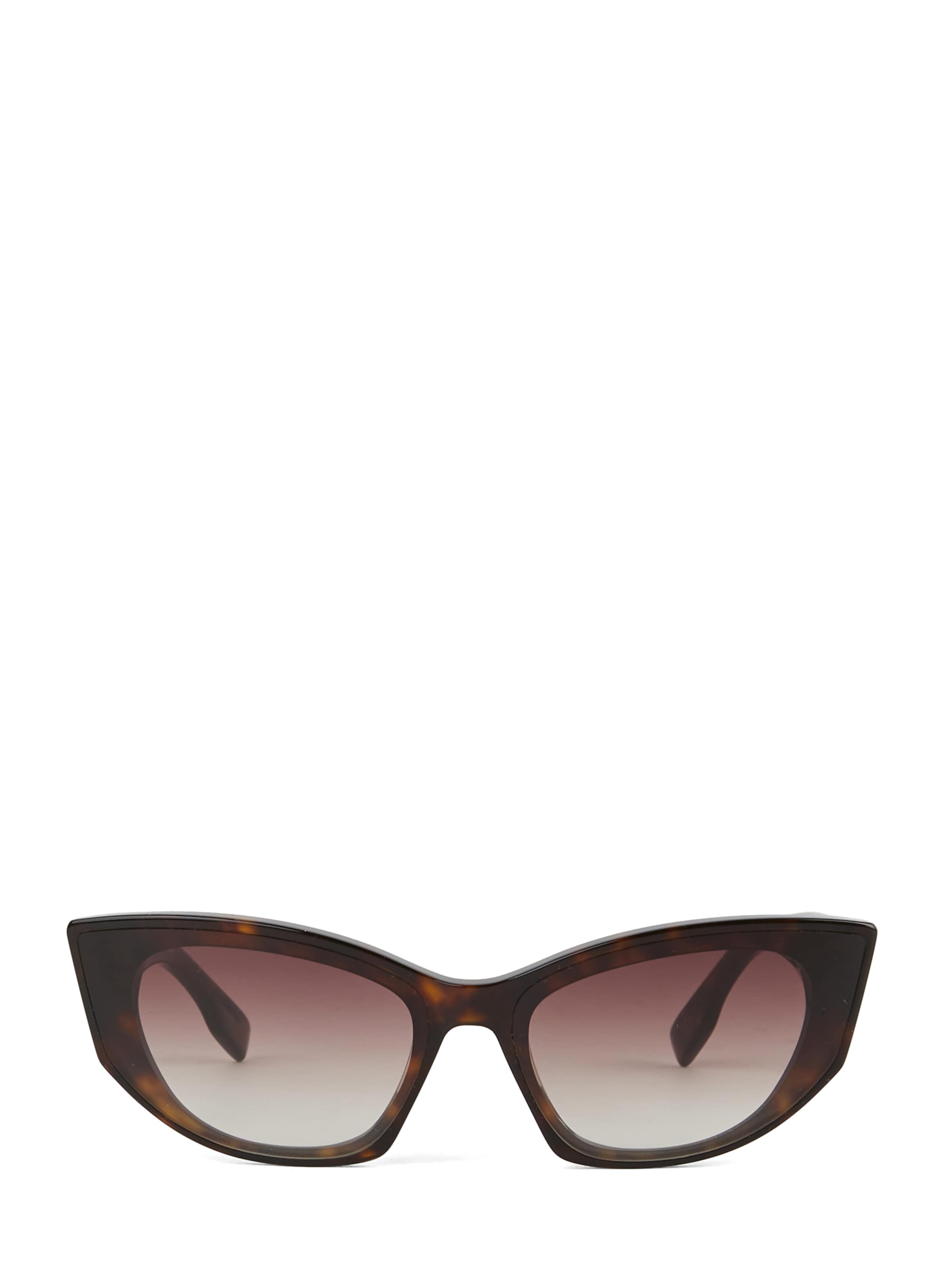 Karl Lagerfeld Sunčane naočale ' AUSGESCHNITTENES SIGNATUR-LOGO ' smeđa / zlatna