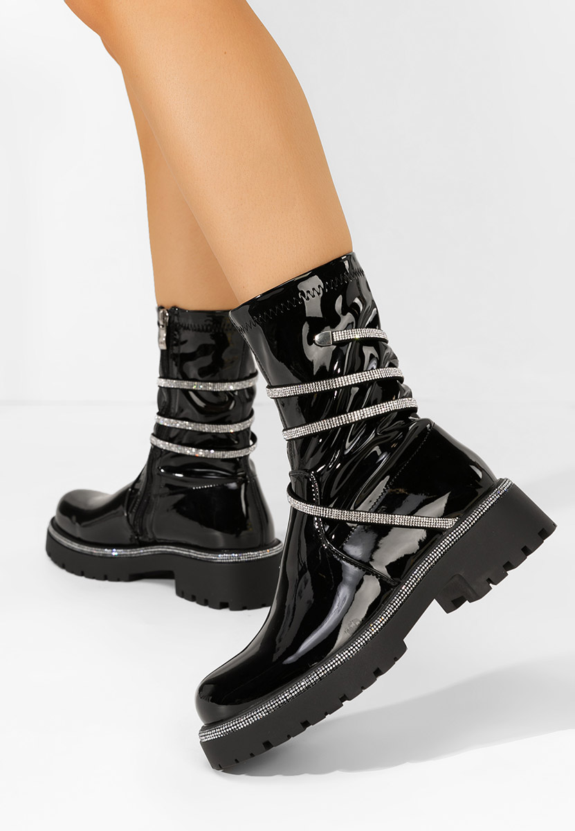 Zapatos Ženske gležnjače Catina crno