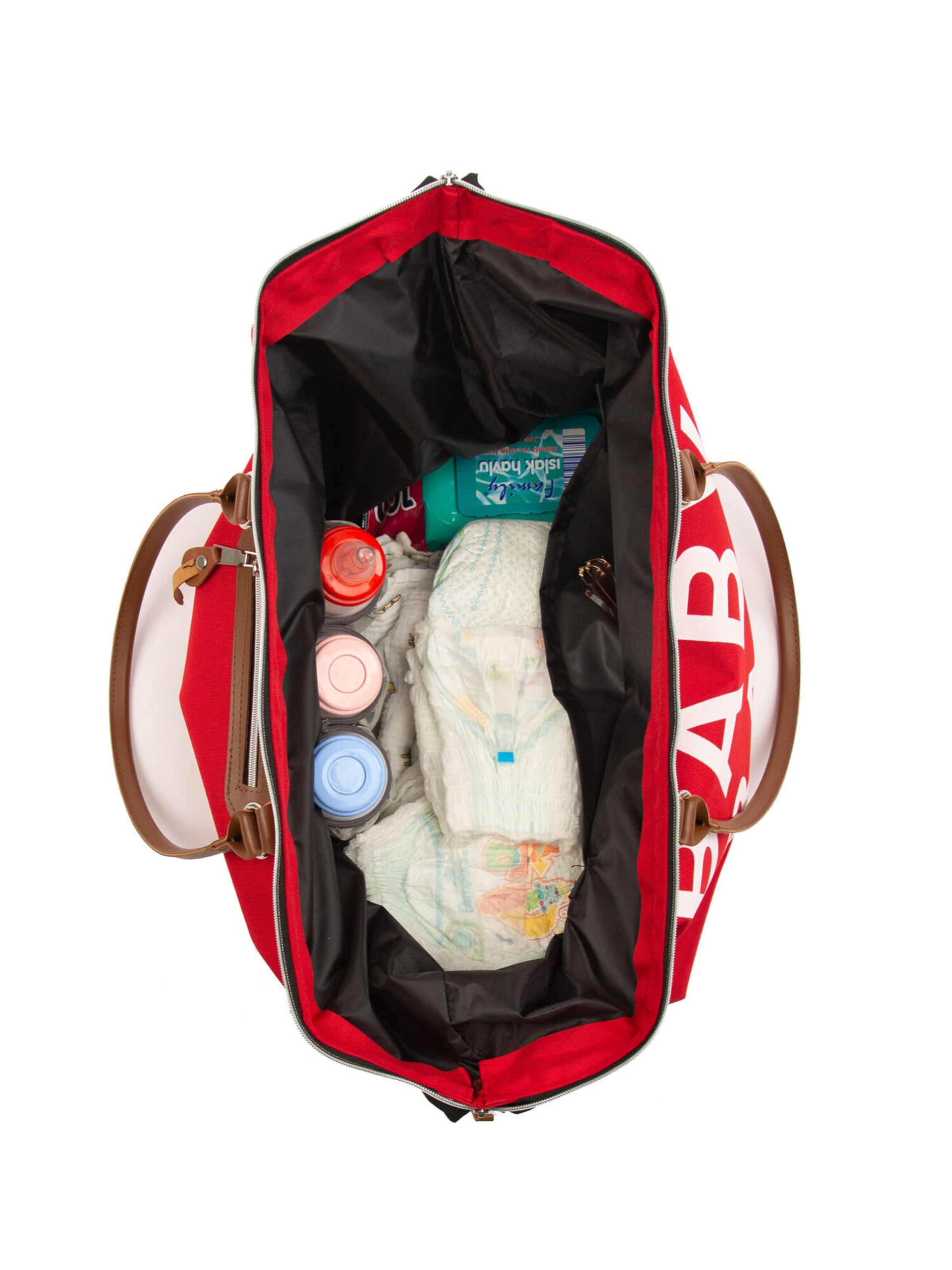 Bagmori Torba za pelene crvena / bijela