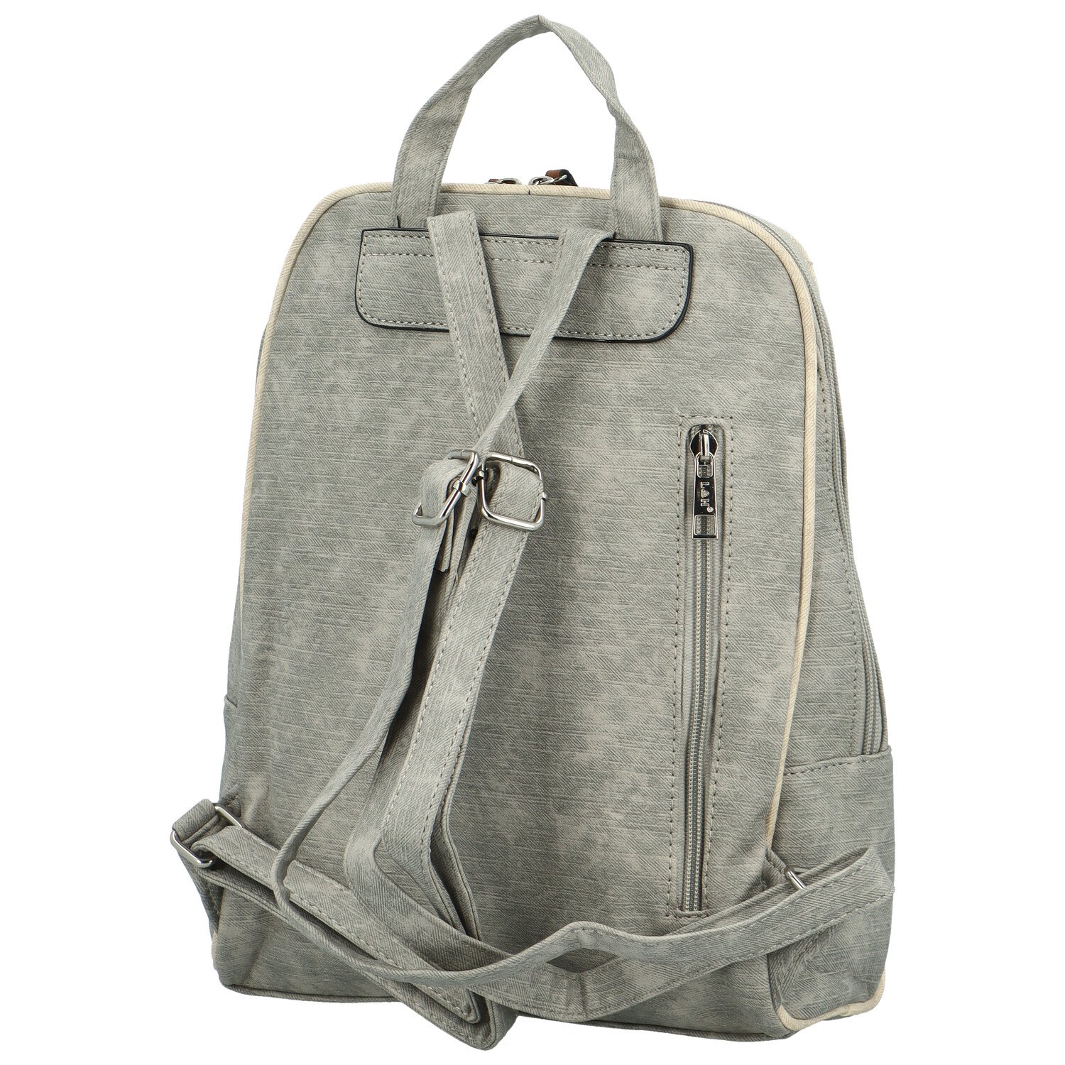 L&H Trendi ženski ruksak od umjetne kože, Timotheus, sivi