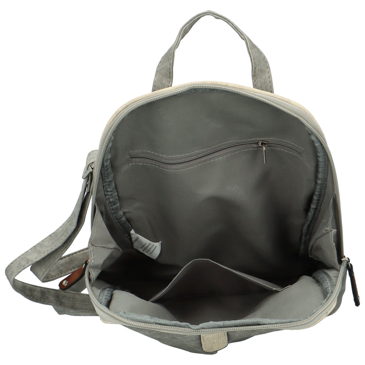 L&H Trendi ženski ruksak od umjetne kože, Timotheus, sivi