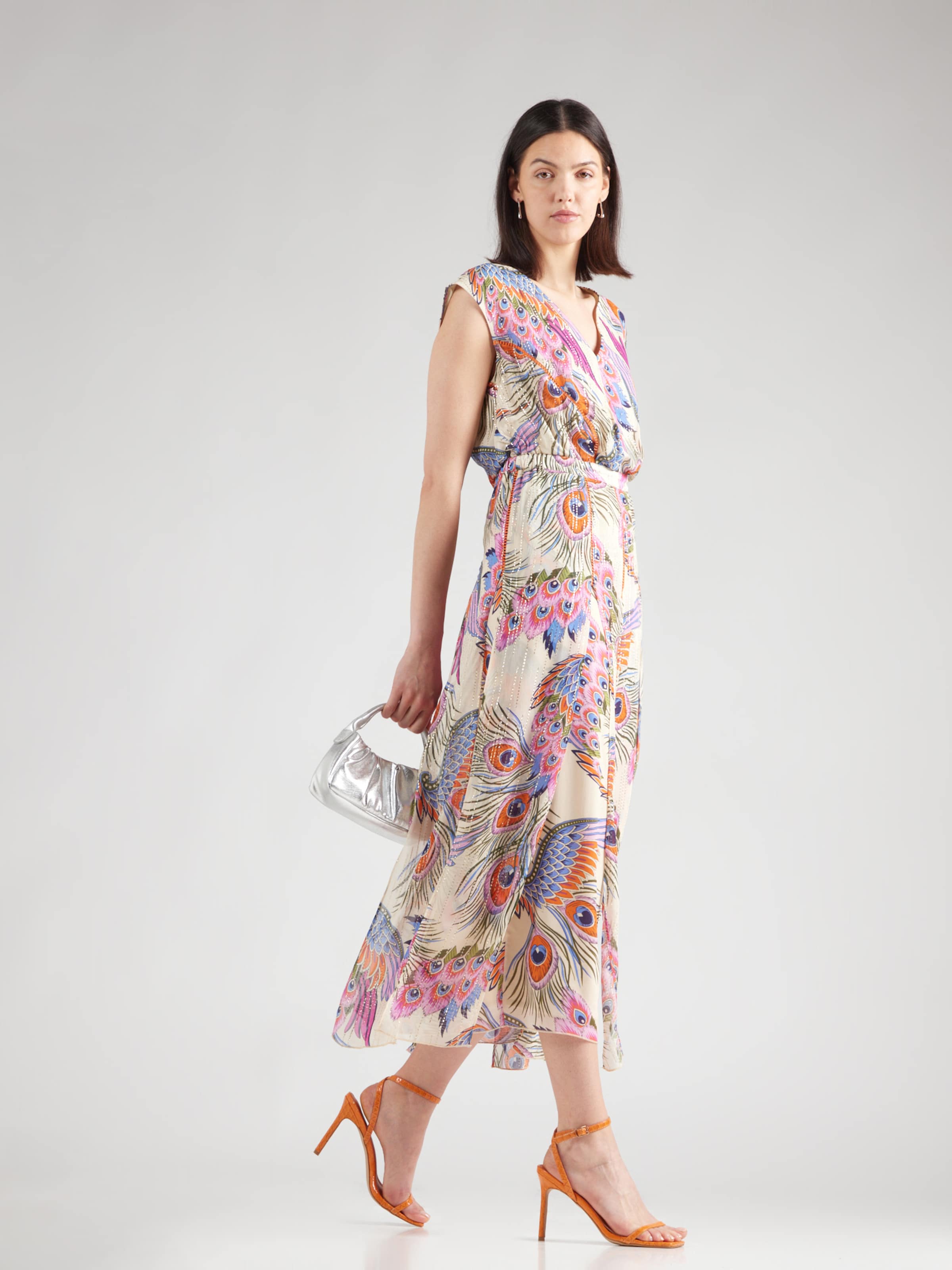 Derhy Haljina zlatna / roza / roza / prljavo bijela