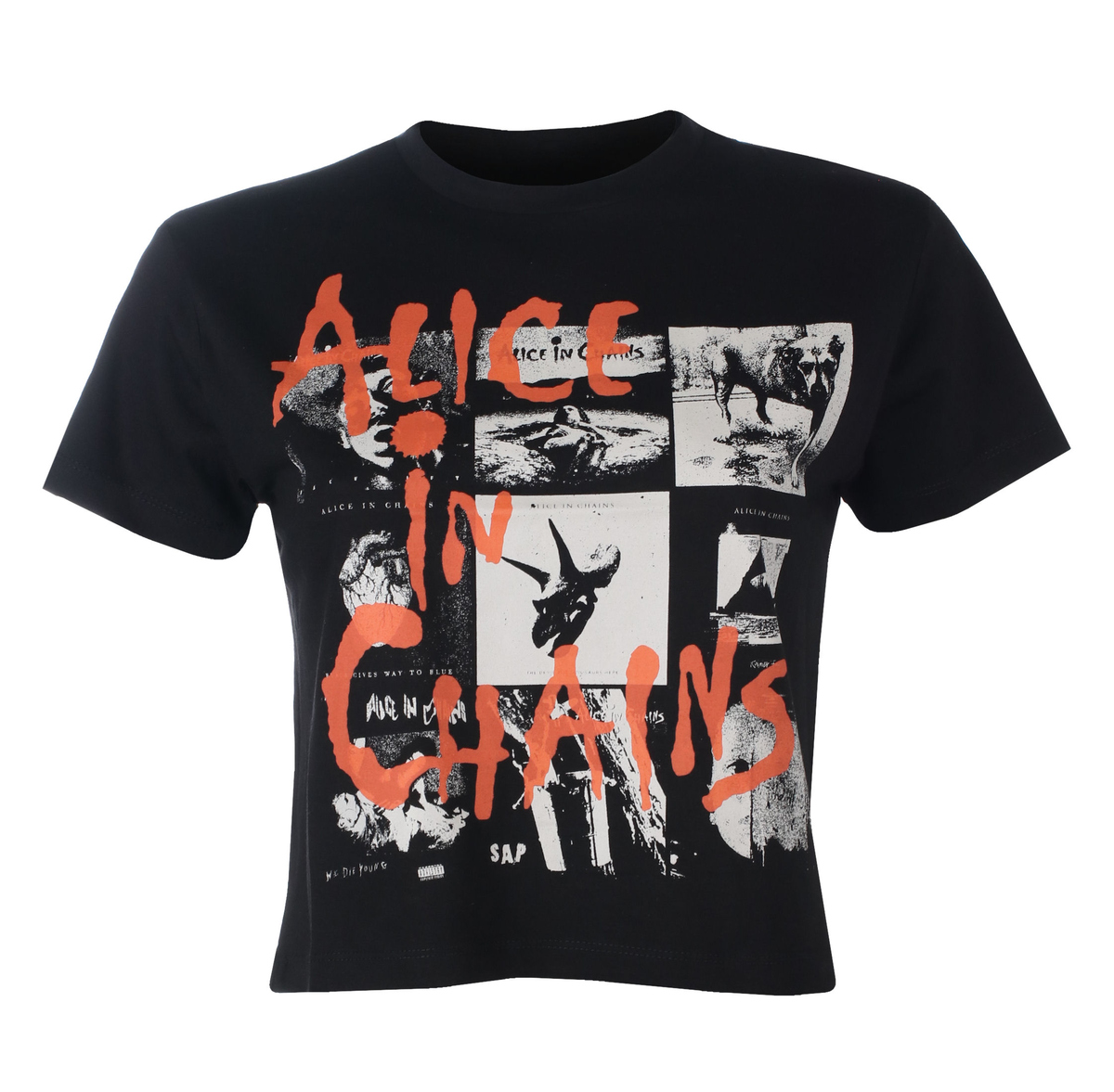 Metalik majica žensko Alice In Chains - Albums Montage - ROCK OFF - AICCT27LB