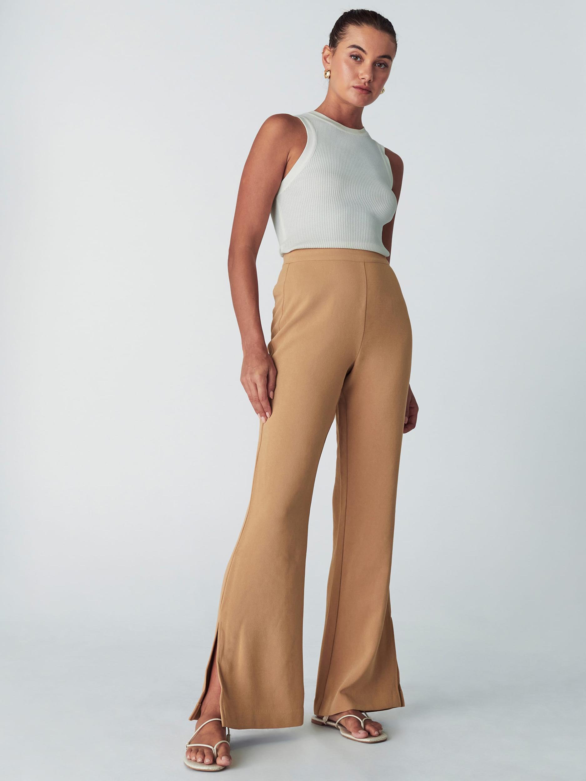 Willa Hlače 'Haze' taupe siva