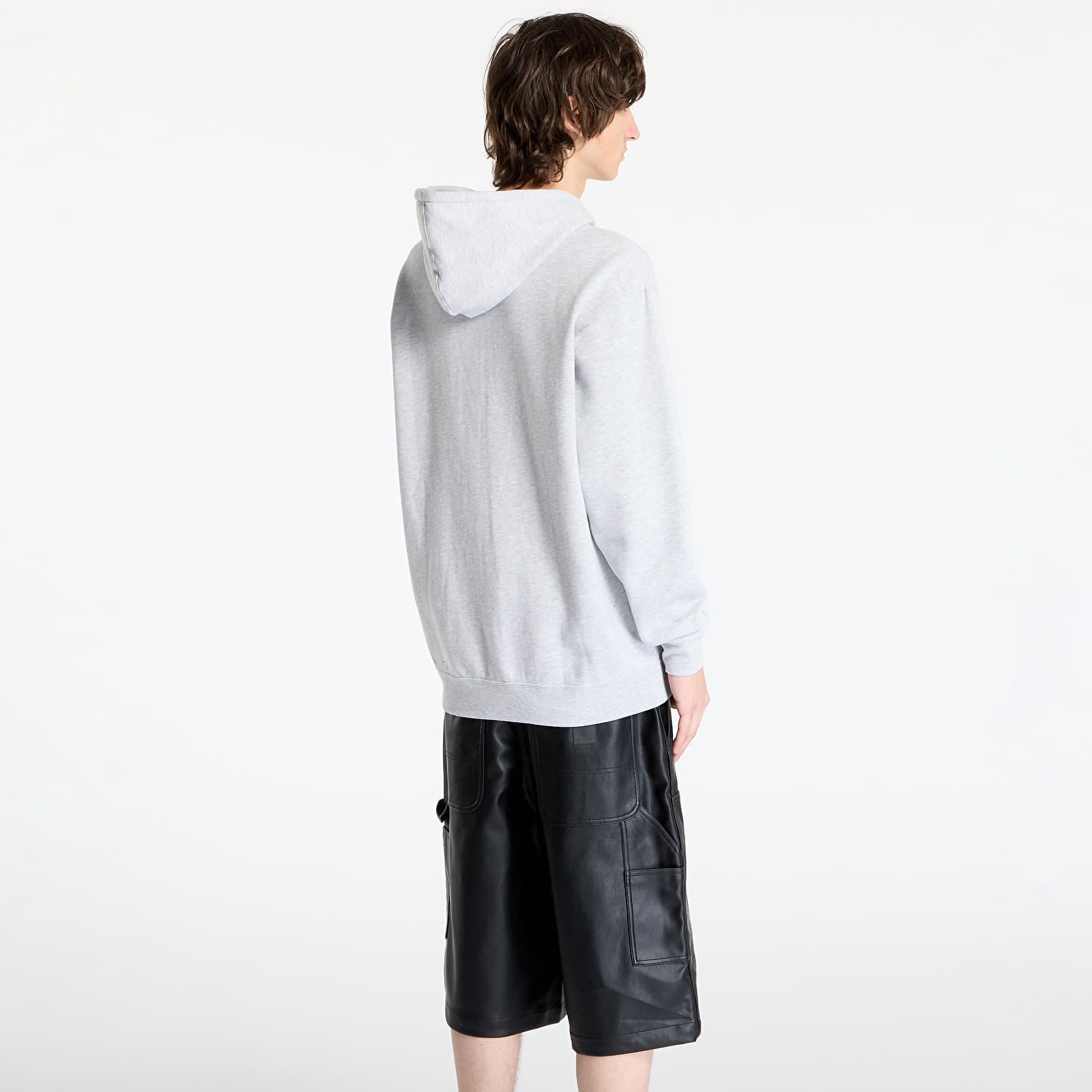 Hoodica Thrasher Magazine Logo Zip Hoody Melange Grey