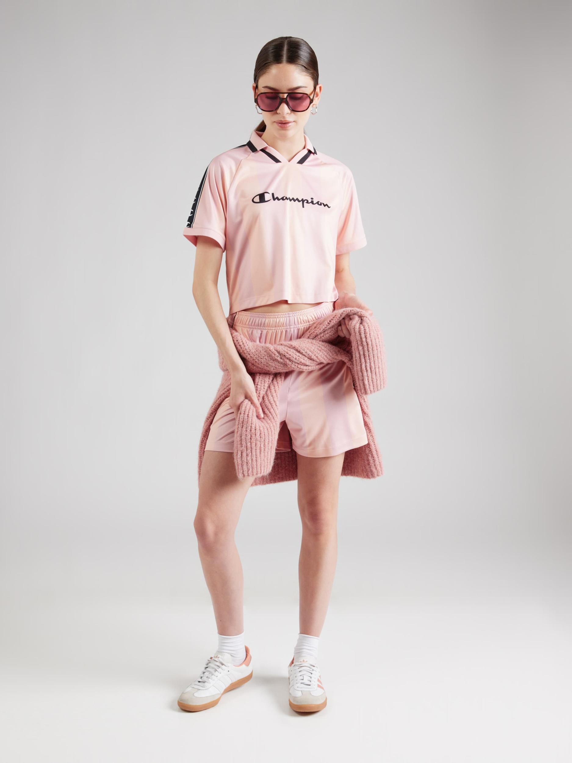 Champion Authentic Athletic Apparel Majica rosé / crvena / crna / bijela