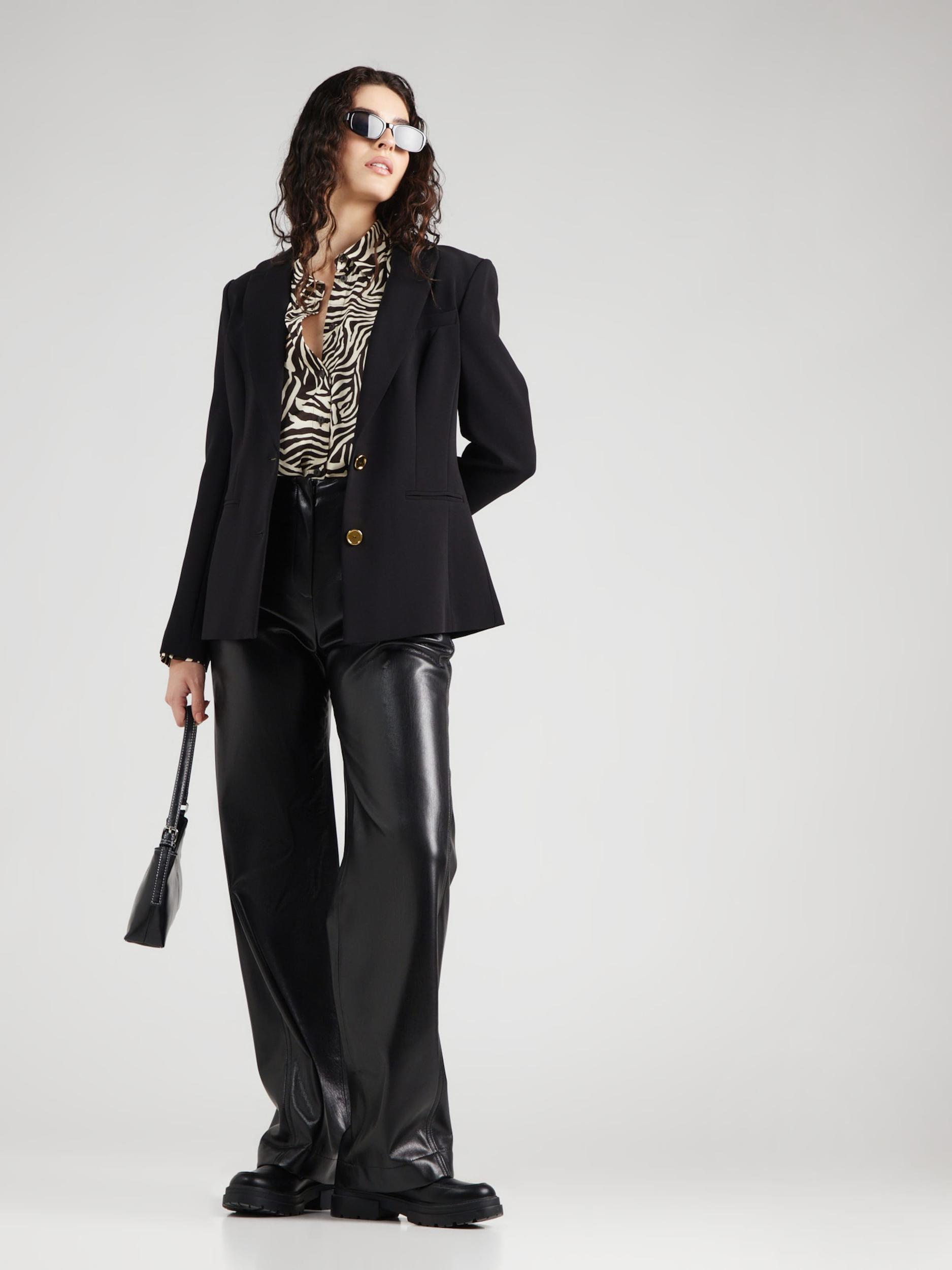 MORE & MORE Bluza tamno smeđa / prljavo bijela