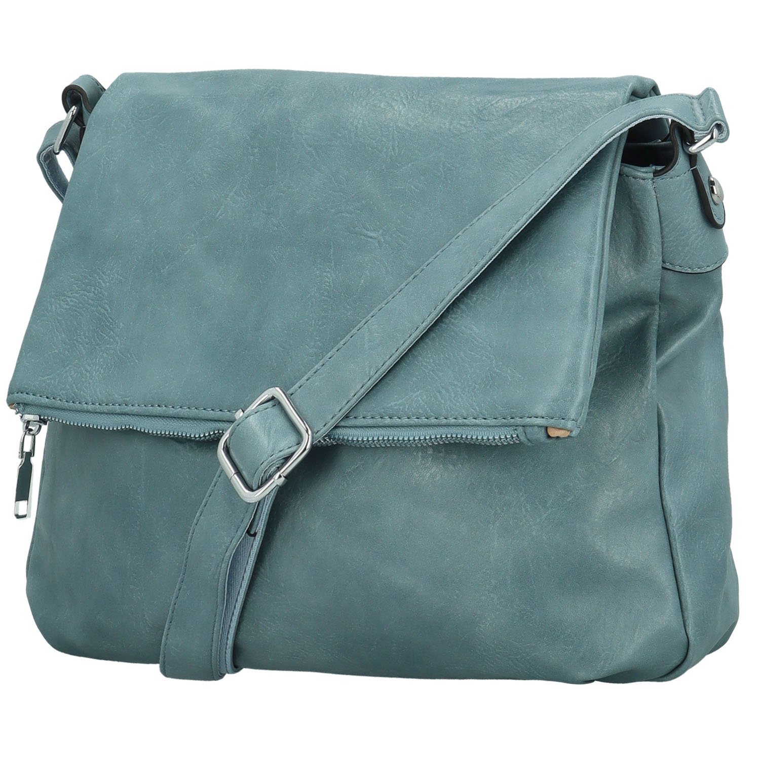 MaxFly Trendovska ženska torbica od umjetne kože preko tijela Rosalina, svijetloplava