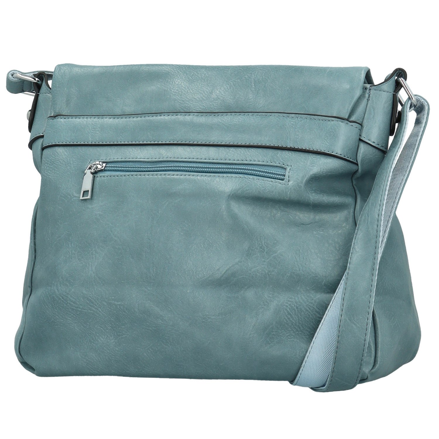 MaxFly Trendovska ženska torbica od umjetne kože preko tijela Rosalina, svijetloplava