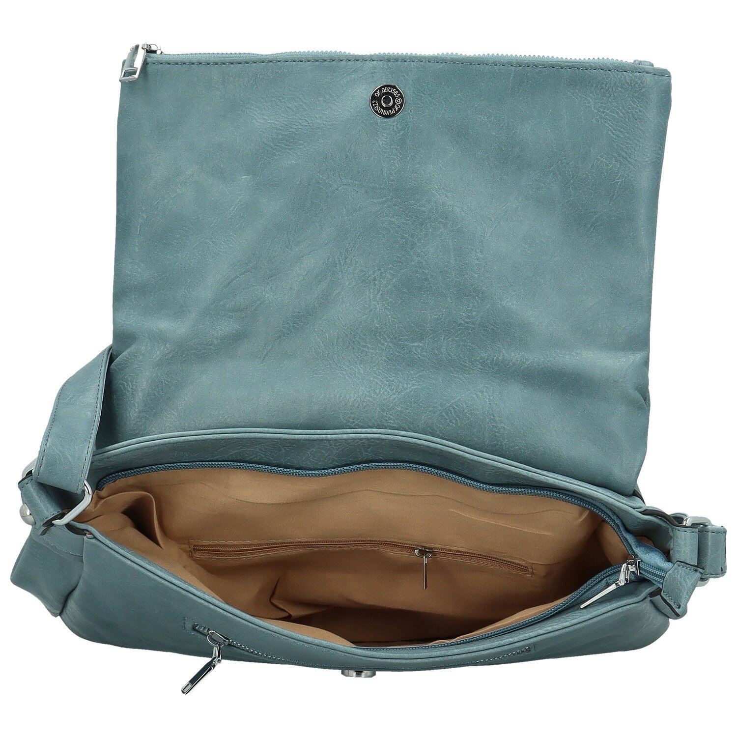 MaxFly Trendovska ženska torbica od umjetne kože preko tijela Rosalina, svijetloplava