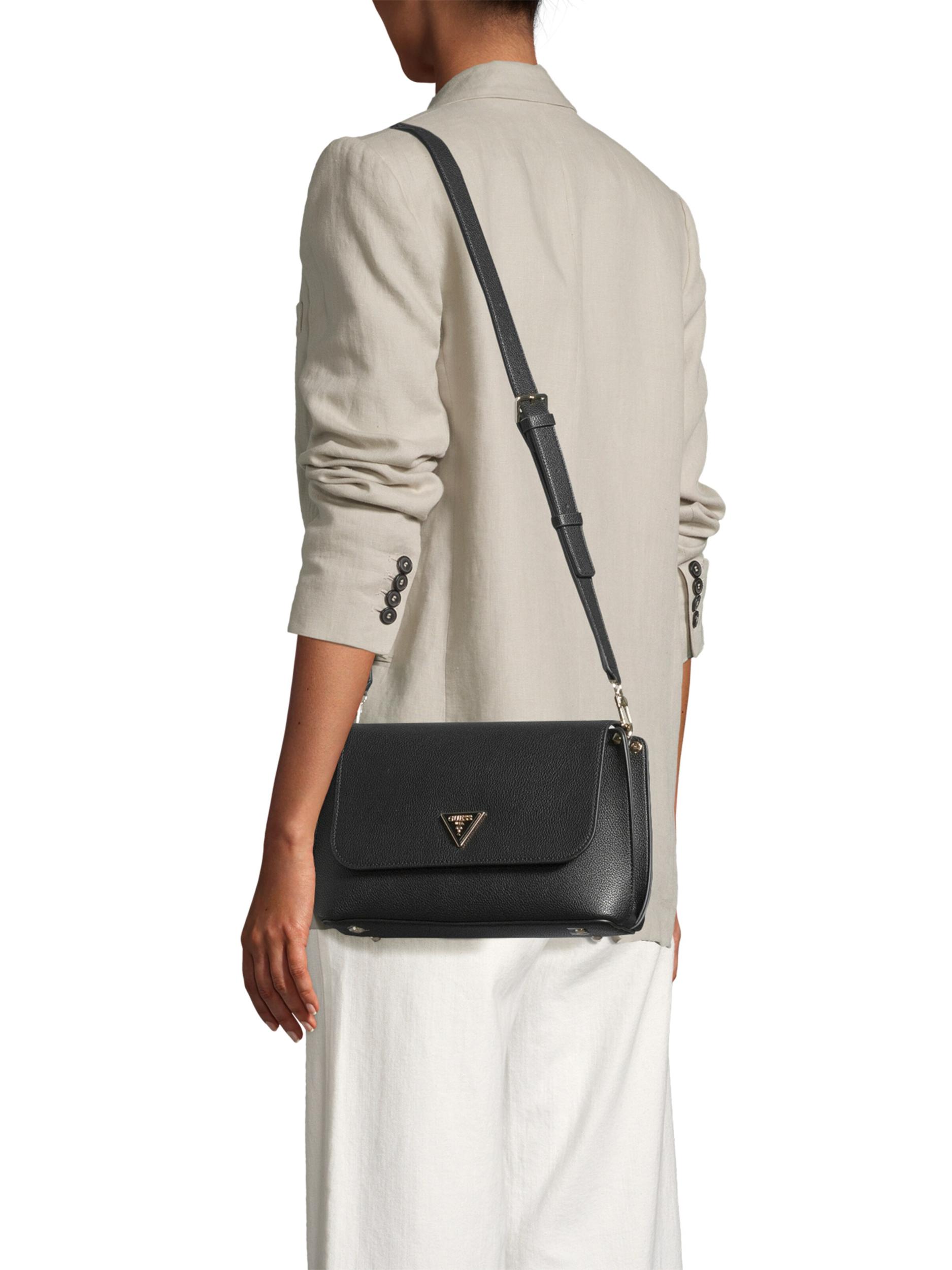 GUESS Torba preko ramena 'MERIDIAN II' crna