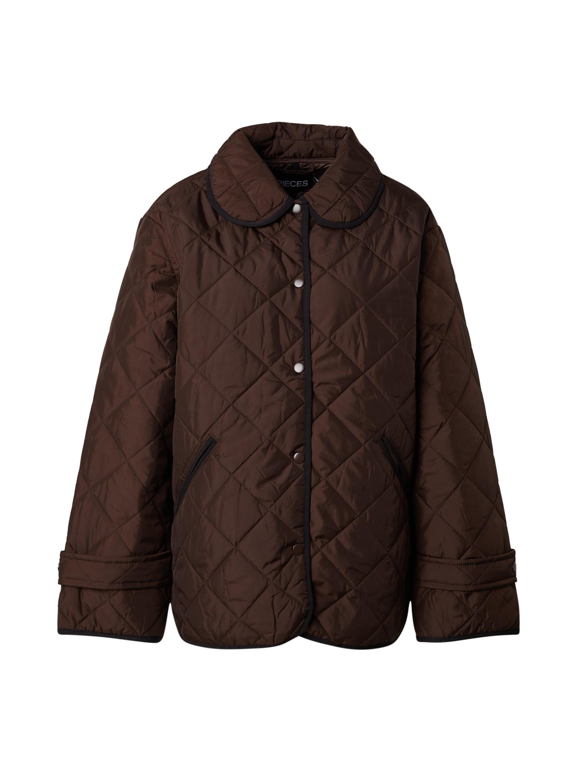 PIECES Prijelazna jakna smeđa