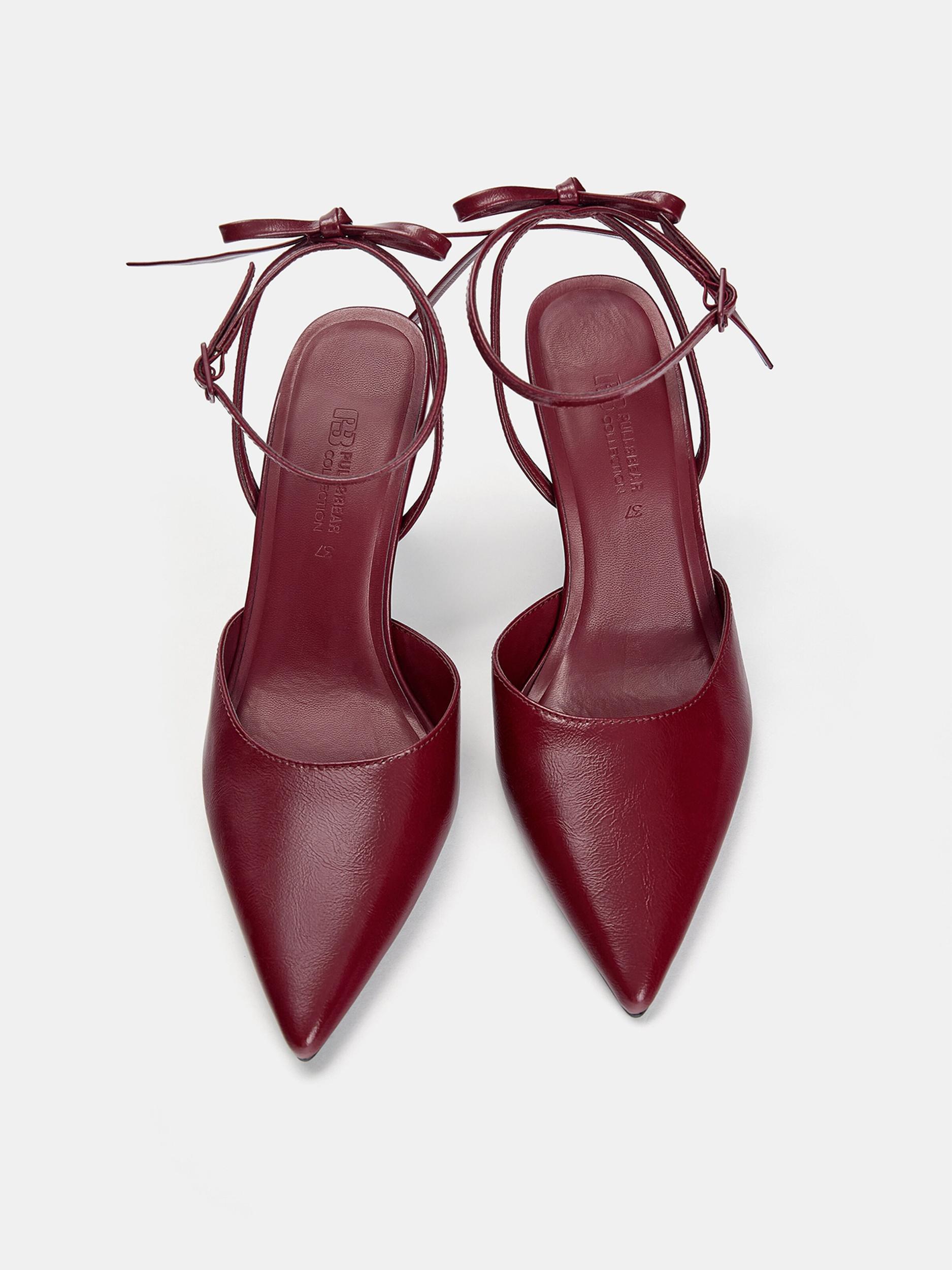 Pull&Bear Cipele s potpeticom trešnja crvena