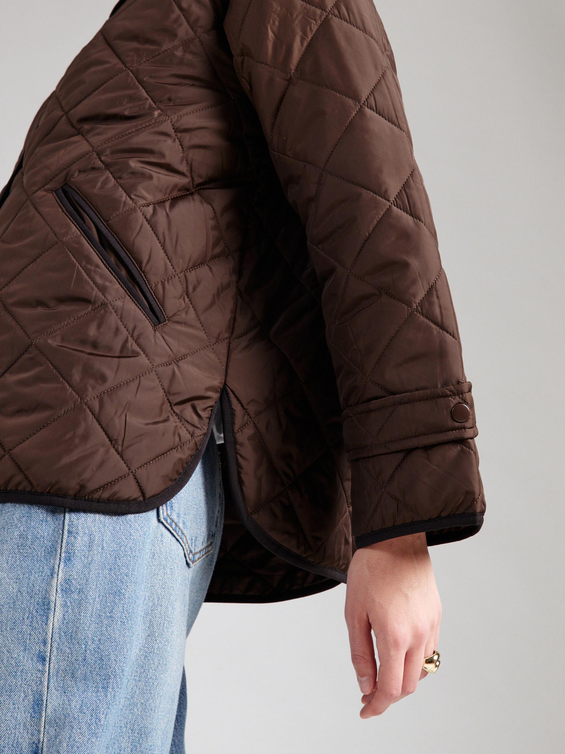 PIECES Prijelazna jakna smeđa