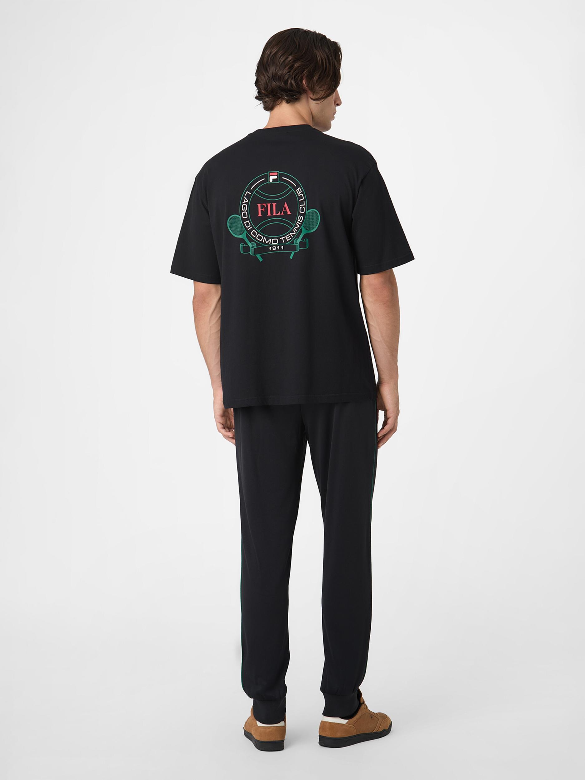 FILA Hlače 'SAGANO' tamno zelena / crna