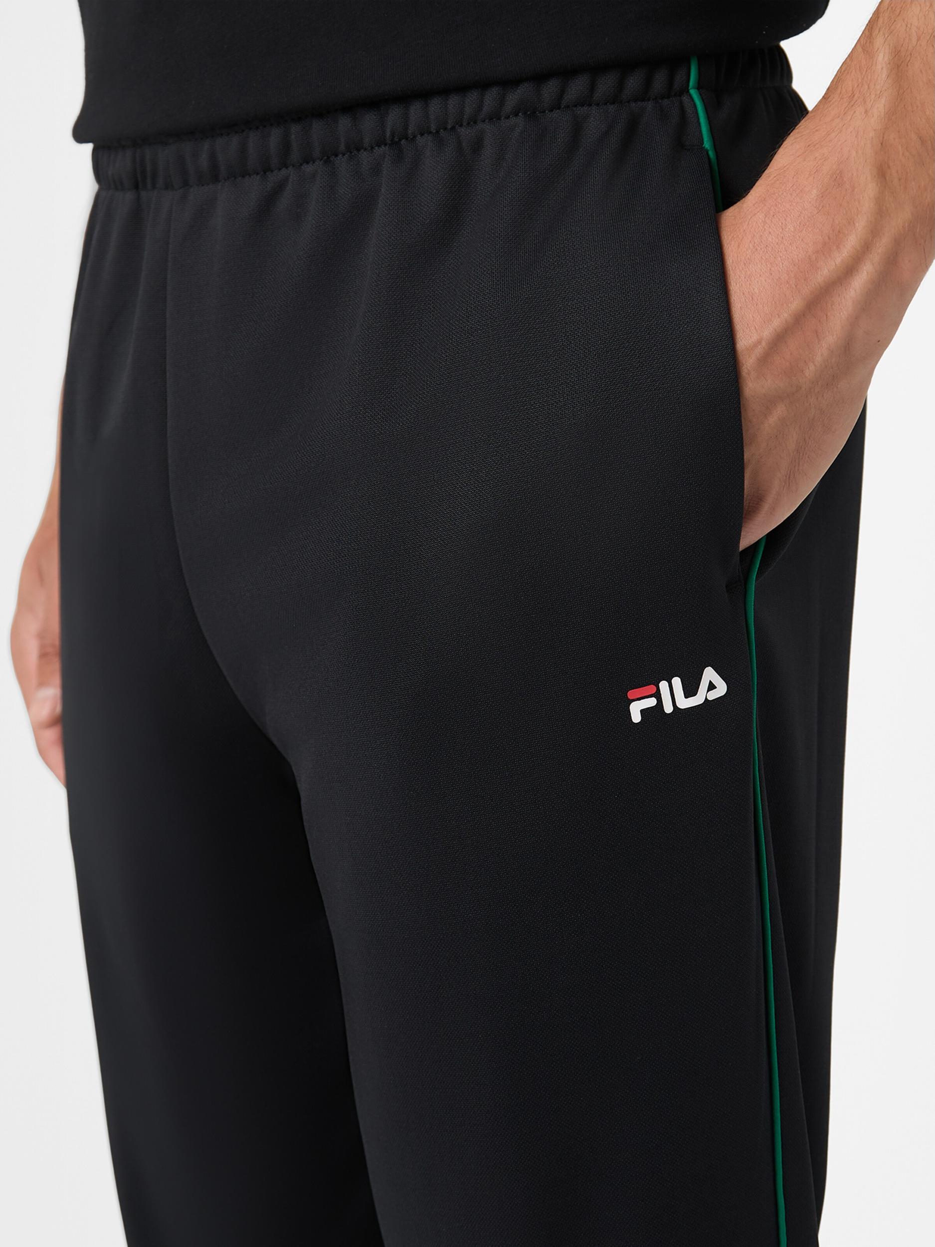 FILA Hlače 'SAGANO' tamno zelena / crna