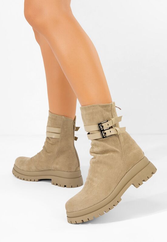 Zapatos Ženske čizme Semika kaki