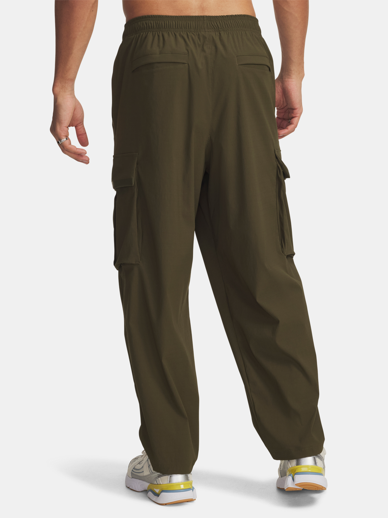 Men's Under Armour UA UNSTPBLE TXTR WOVEN CARGO-GRN - Men's Sports Trousers